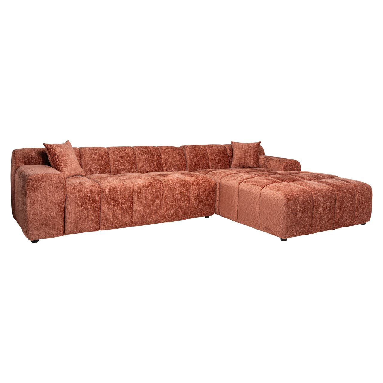 Richmond Interiors Richmond Loungebank Cube Rechts, Fusion stof - Blush