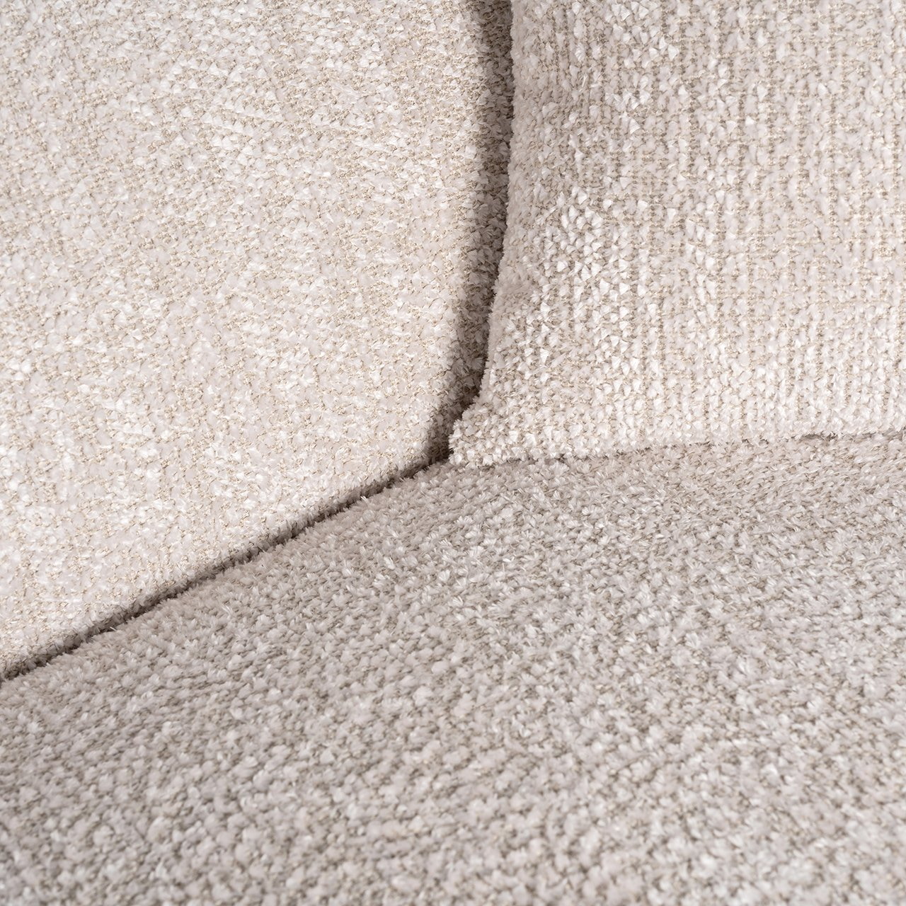 Richmond Bank 'Armand' Chenille, 282cm, kleur Crème