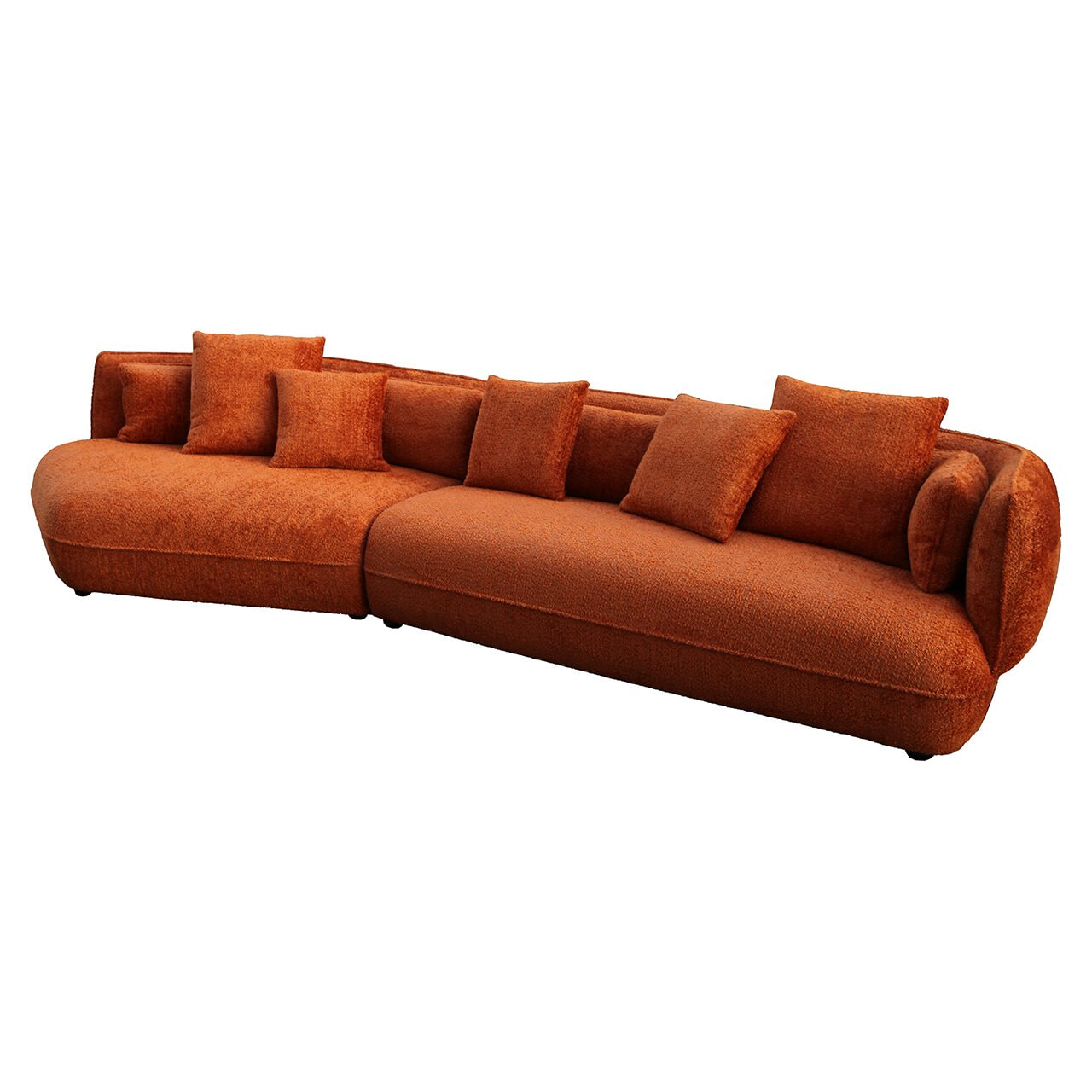 Richmond 4-zits Bank 'Rodina' Chenille, kleur Pumpkin