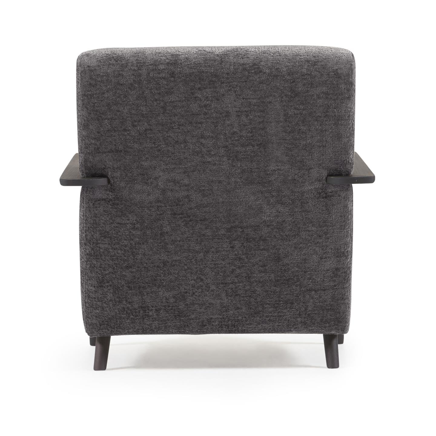 Kave Home Fauteuil 'Meghan' Chenille, kleur Donkergrijs