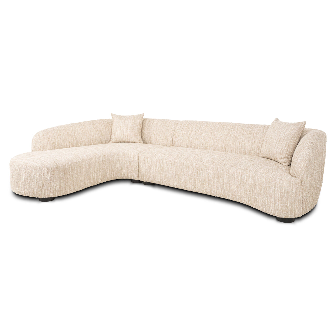 Richmond Interiors Richmond Organische Loungebank Pandora Links, Geweven stof - Beige