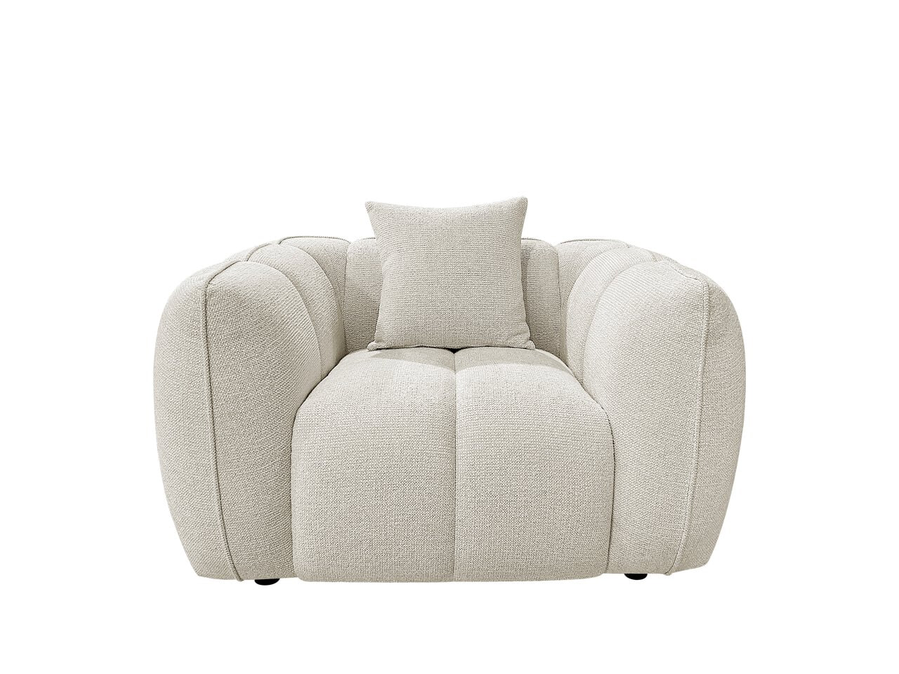 Richmond Fauteuil 'Jezebel' Geweven stof, kleur Crème