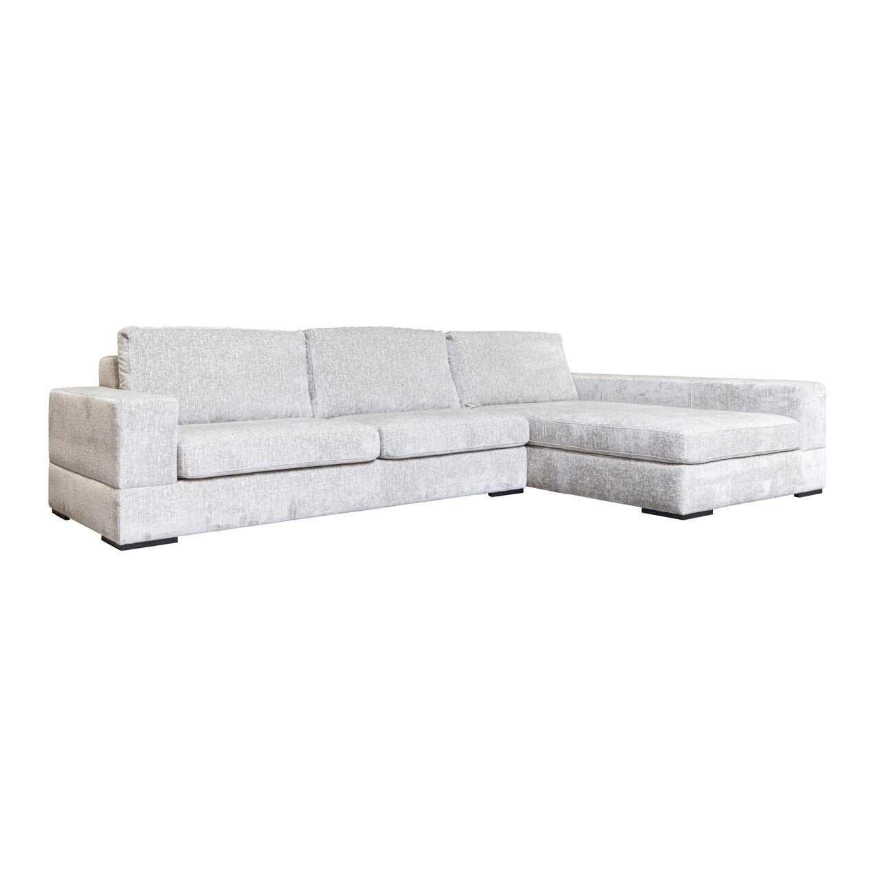 Richmond Interiors Richmond Loungebank Pasha Rechts, Chenille - Pearl