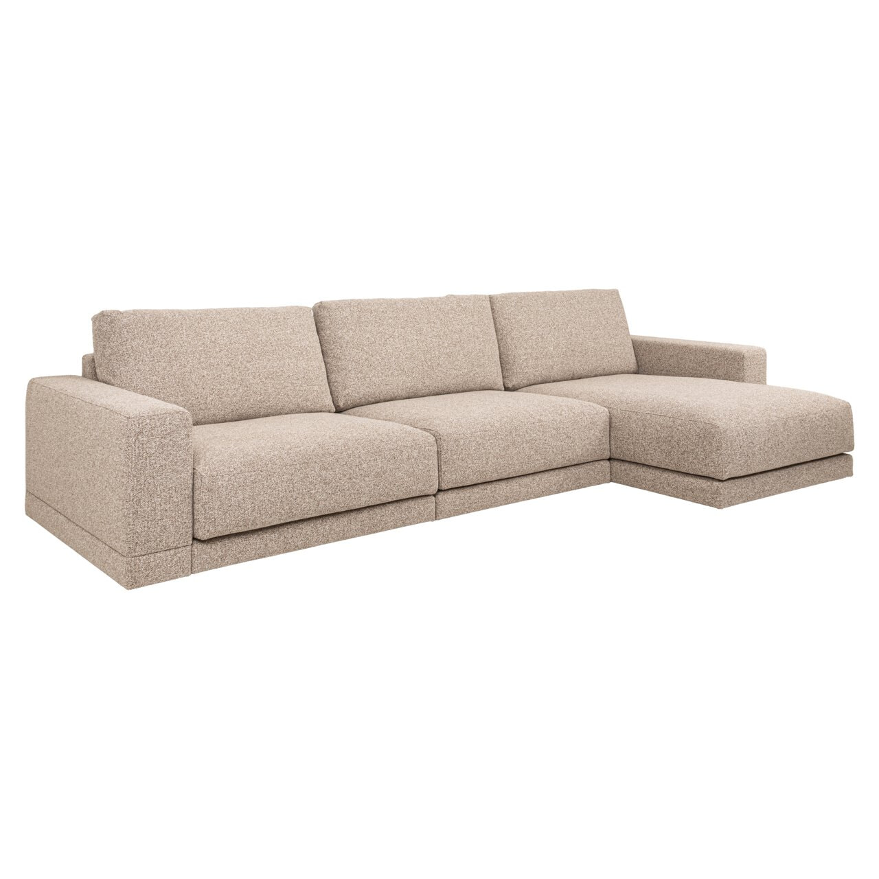 Richmond Interiors Richmond Loungebank Trentino Links/Rechts, Geweven stof - Bruin