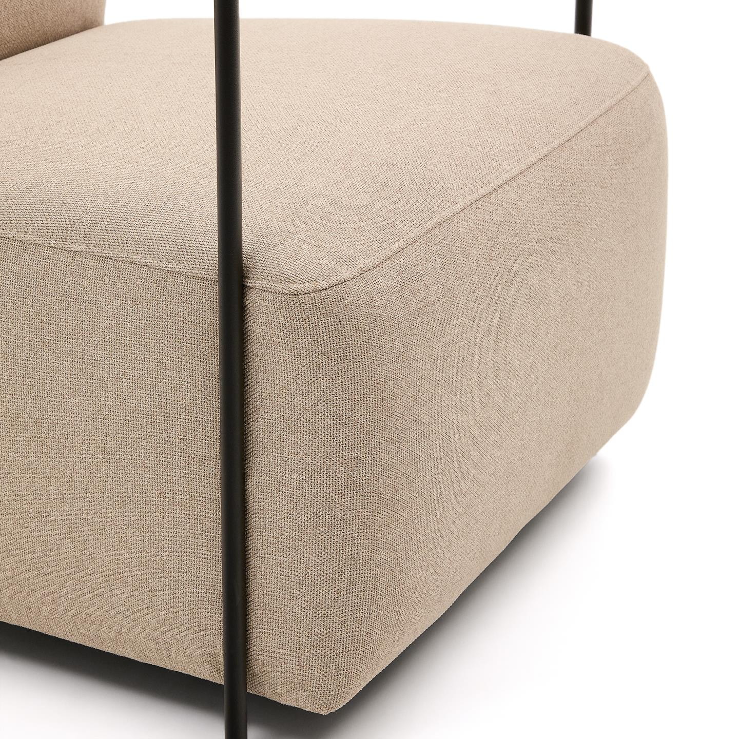 Kave Home Fauteuil 'Gamer' Stof, kleur Beige