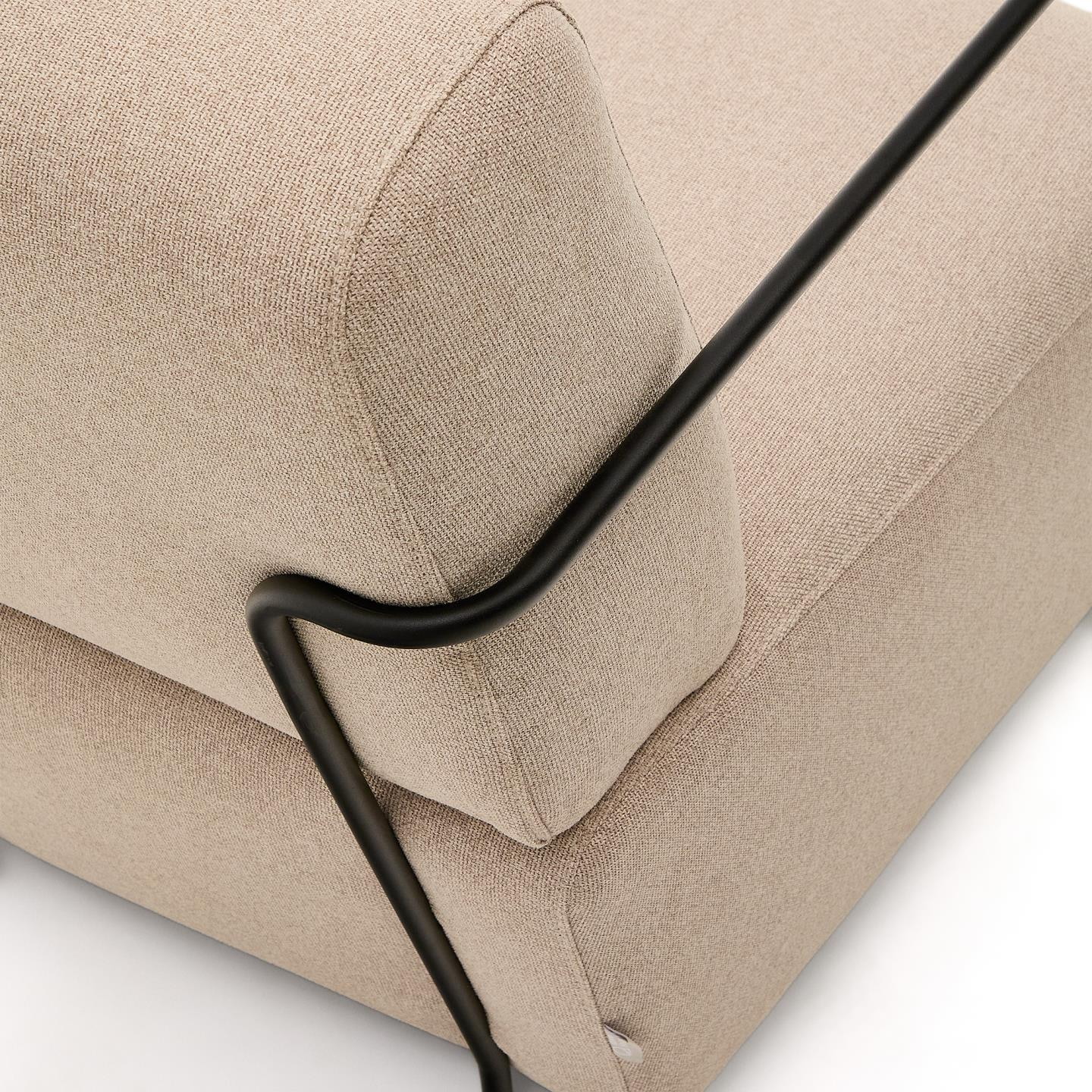 Kave Home Fauteuil 'Gamer' Stof, kleur Beige