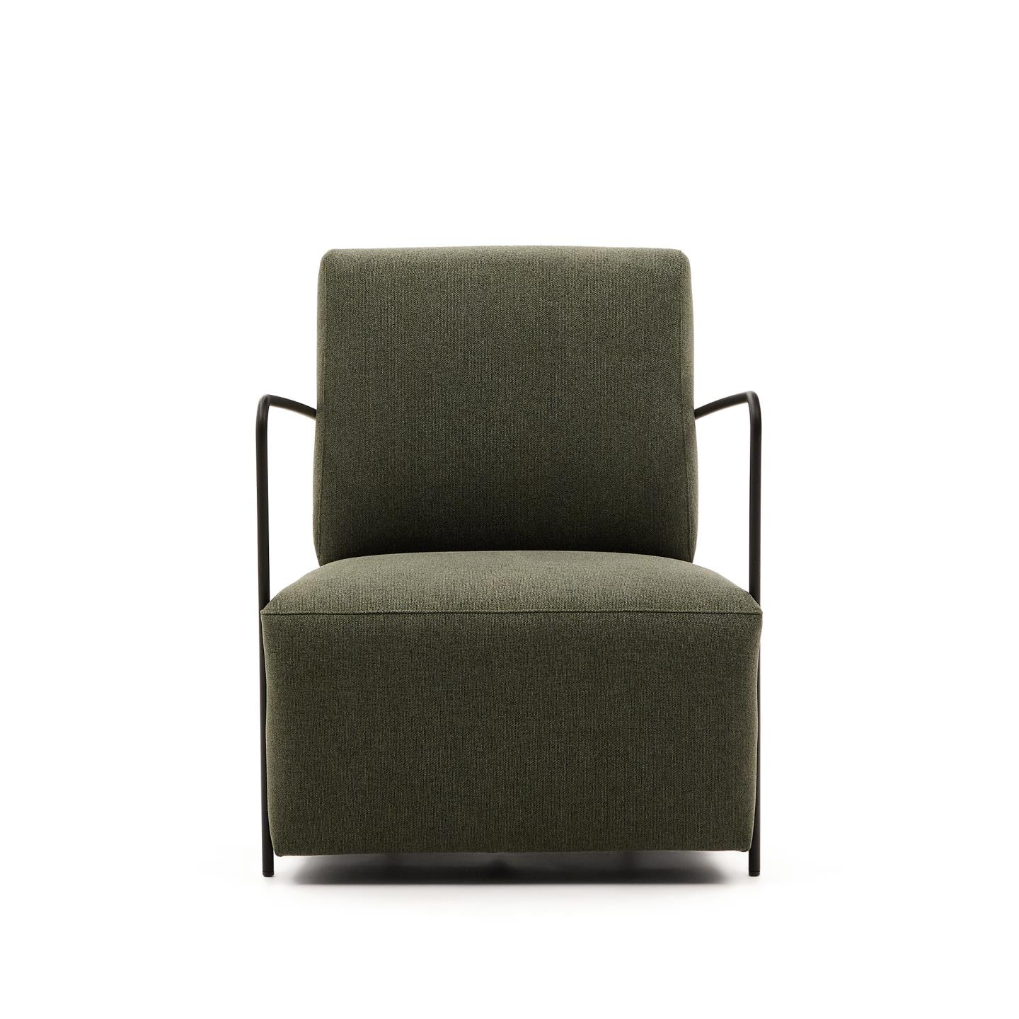 Kave Home Fauteuil 'Gamer' Stof, kleur Donkergroen