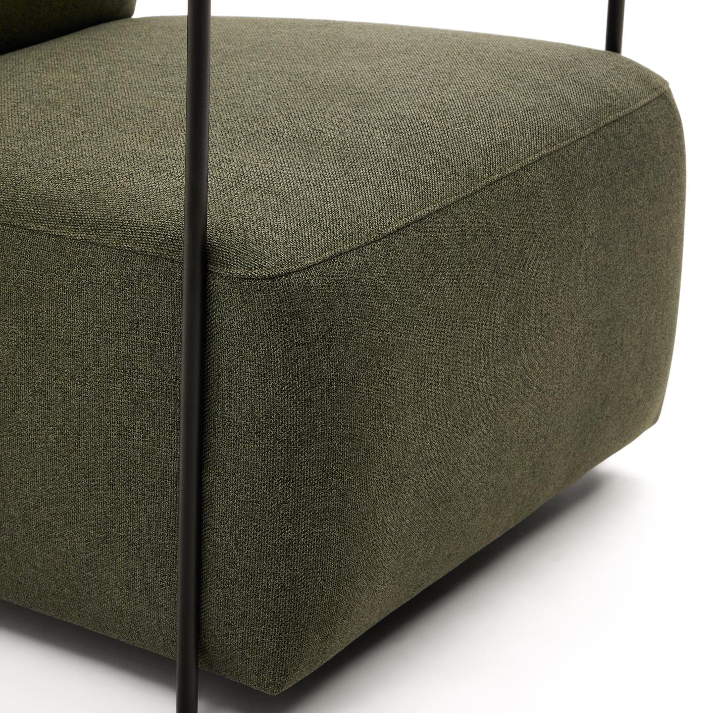 Kave Home Fauteuil 'Gamer' Stof, kleur Donkergroen