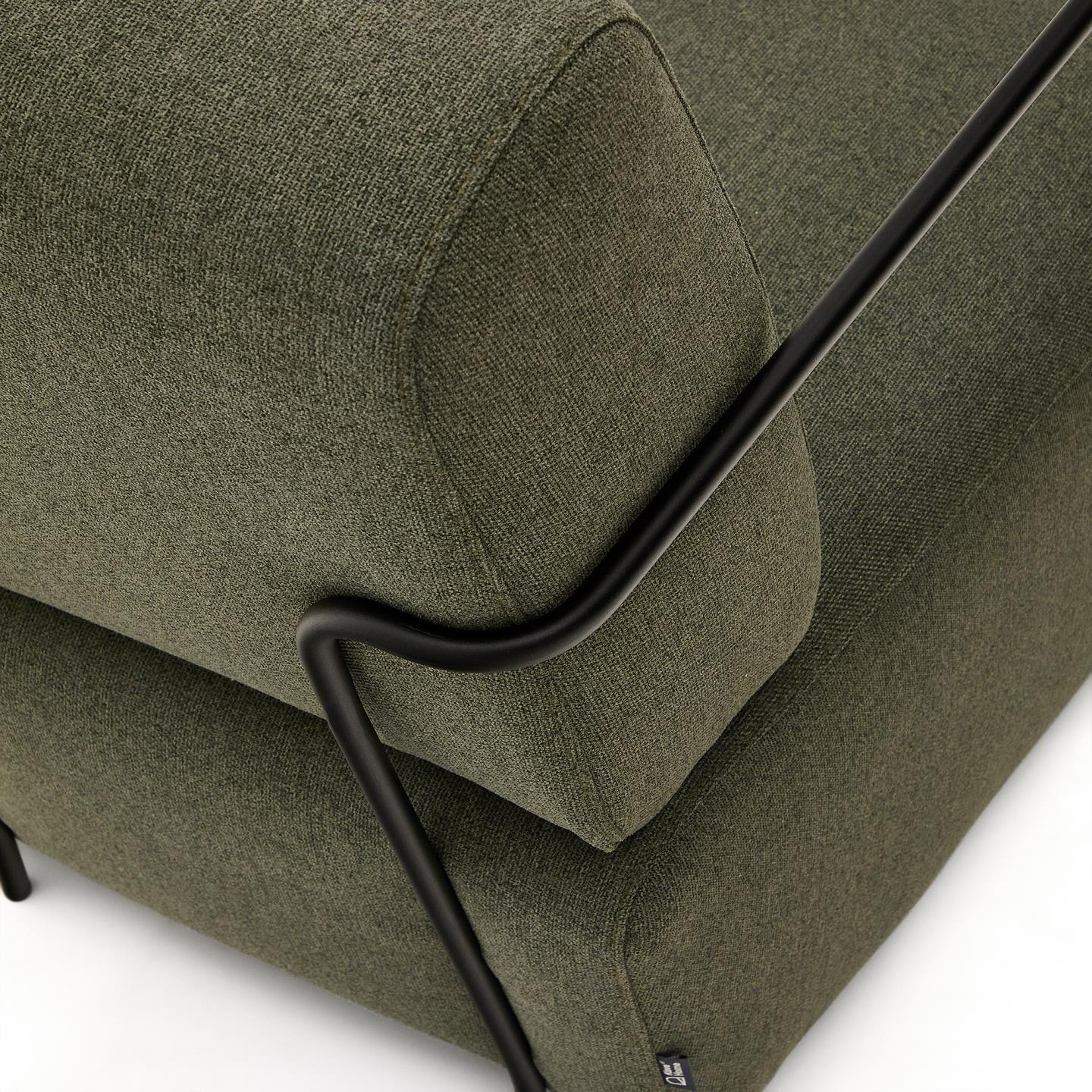 Kave Home Fauteuil 'Gamer' Stof, kleur Donkergroen