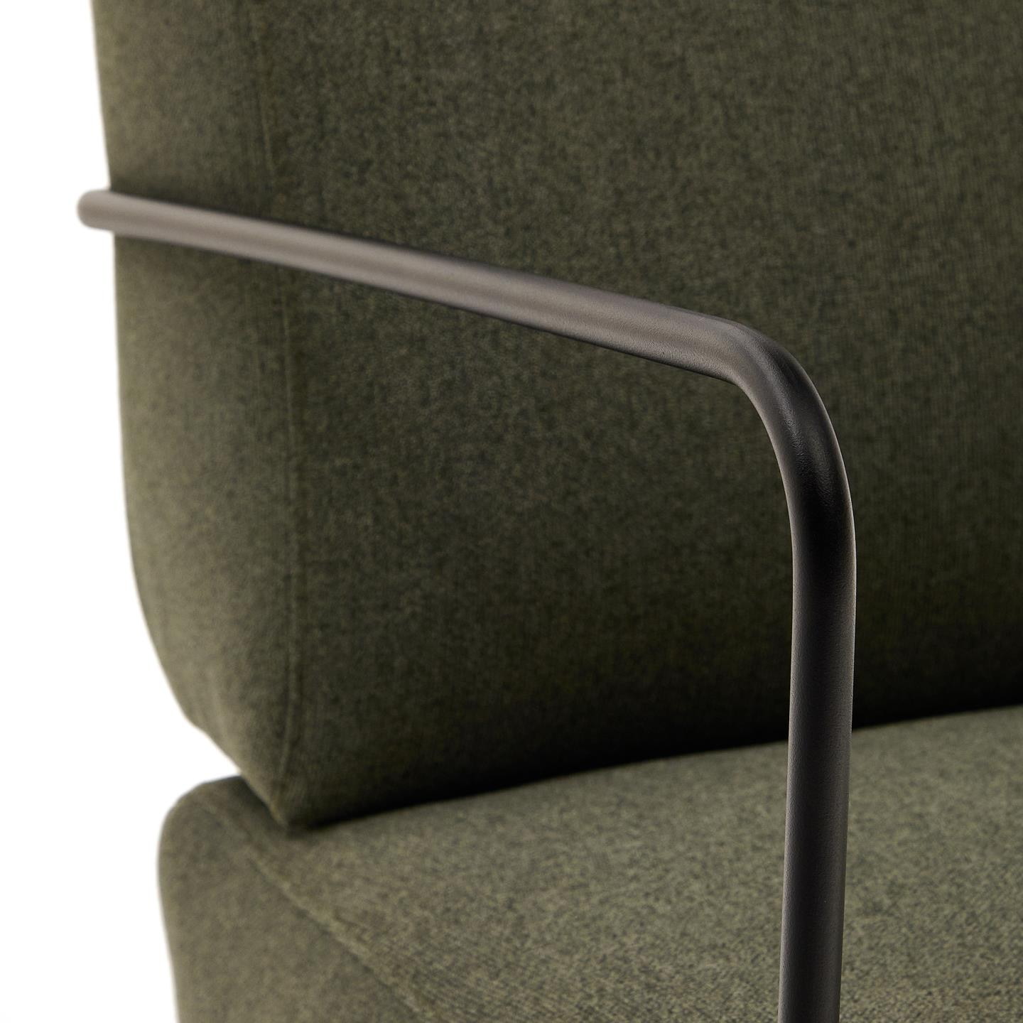 Kave Home Fauteuil 'Gamer' Stof, kleur Donkergroen