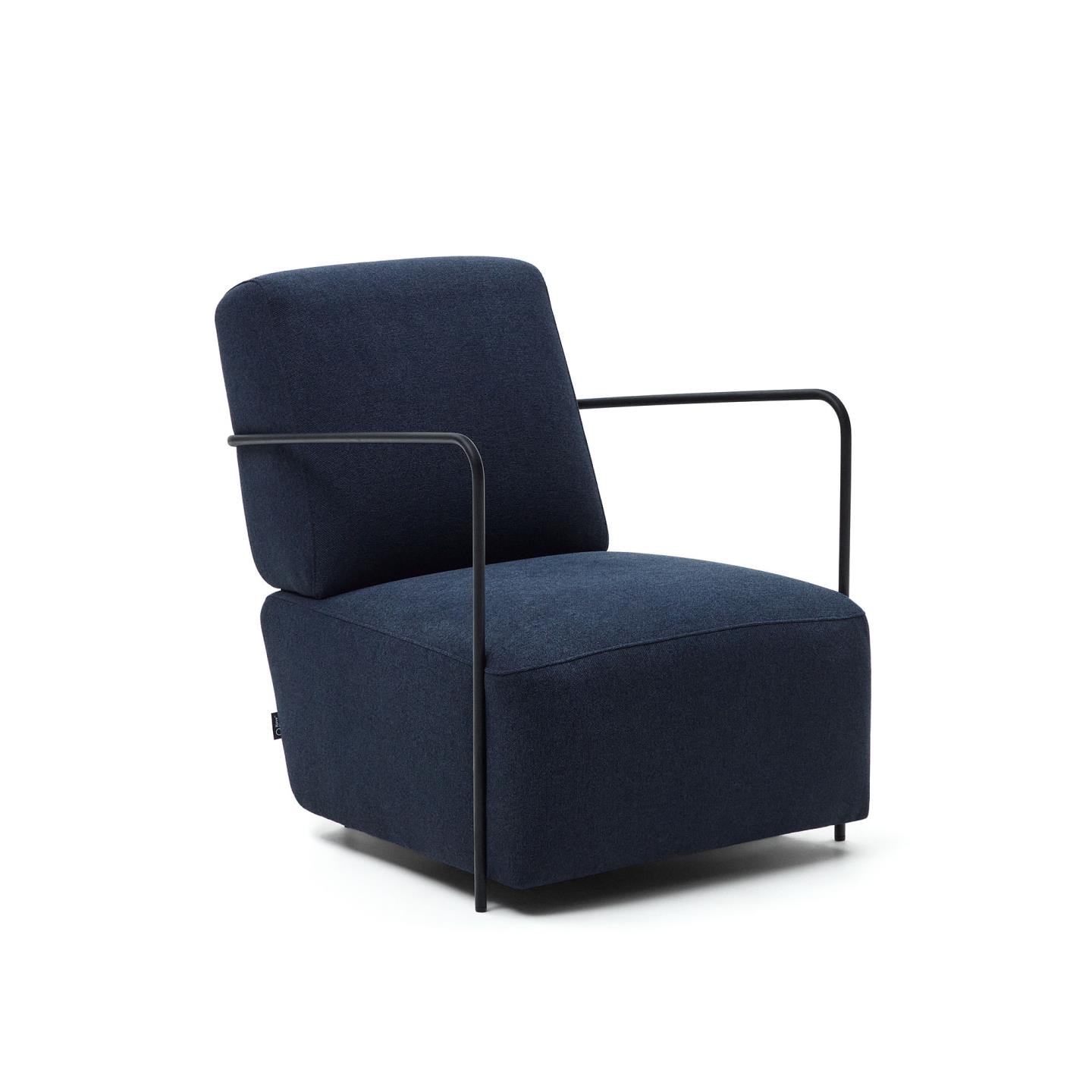 Kave Home Fauteuil 'Gamer' Stof, kleur Donkerblauw