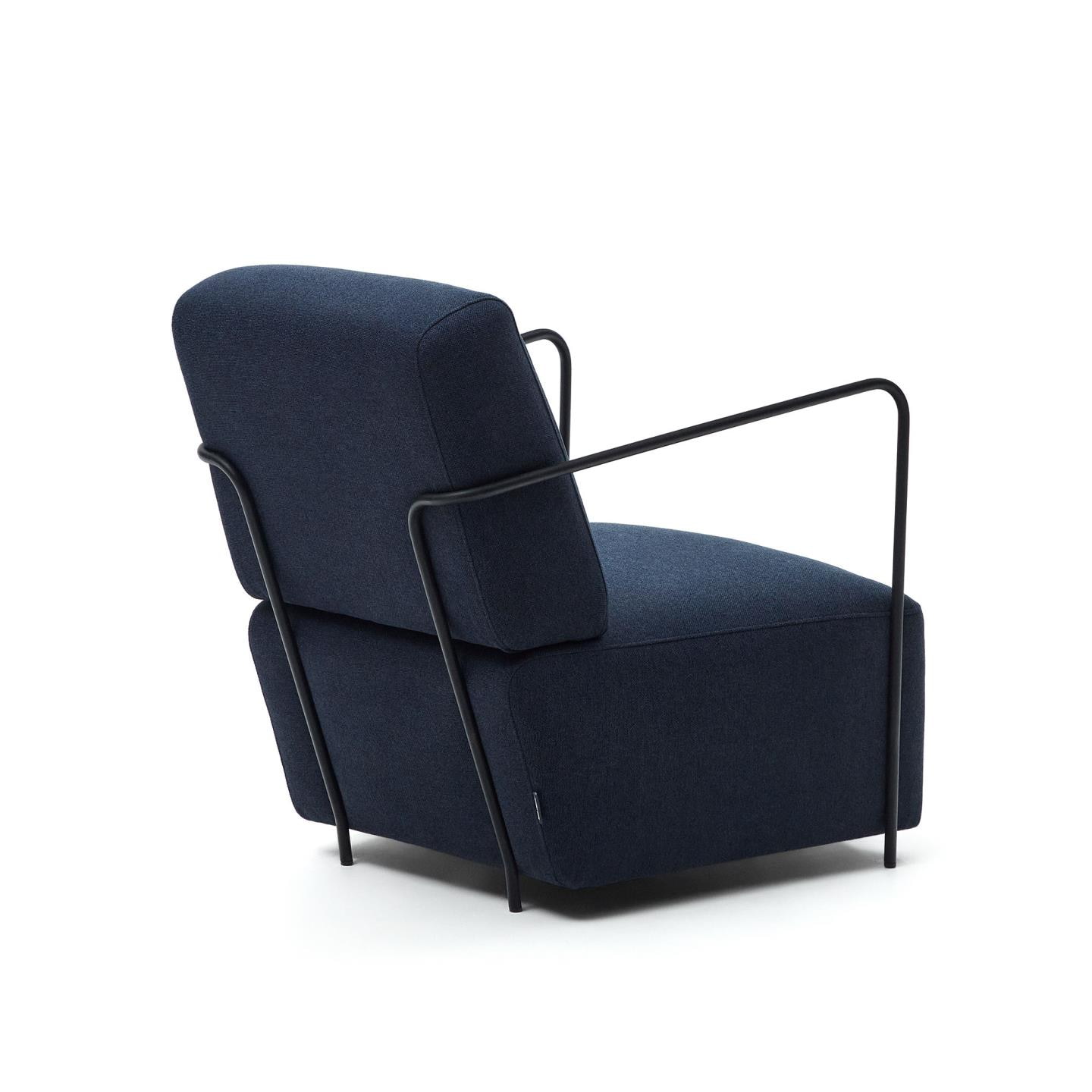 Kave Home Fauteuil 'Gamer' Stof, kleur Donkerblauw