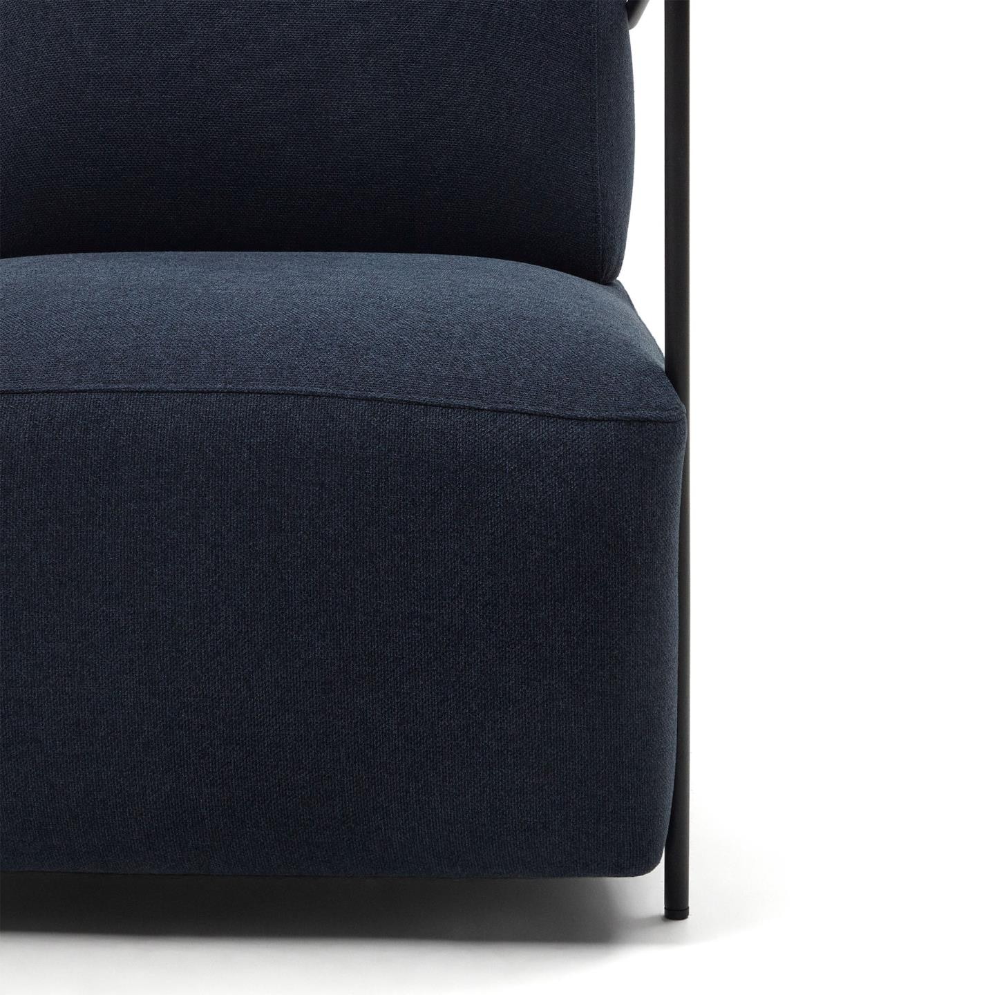 Kave Home Fauteuil 'Gamer' Stof, kleur Donkerblauw