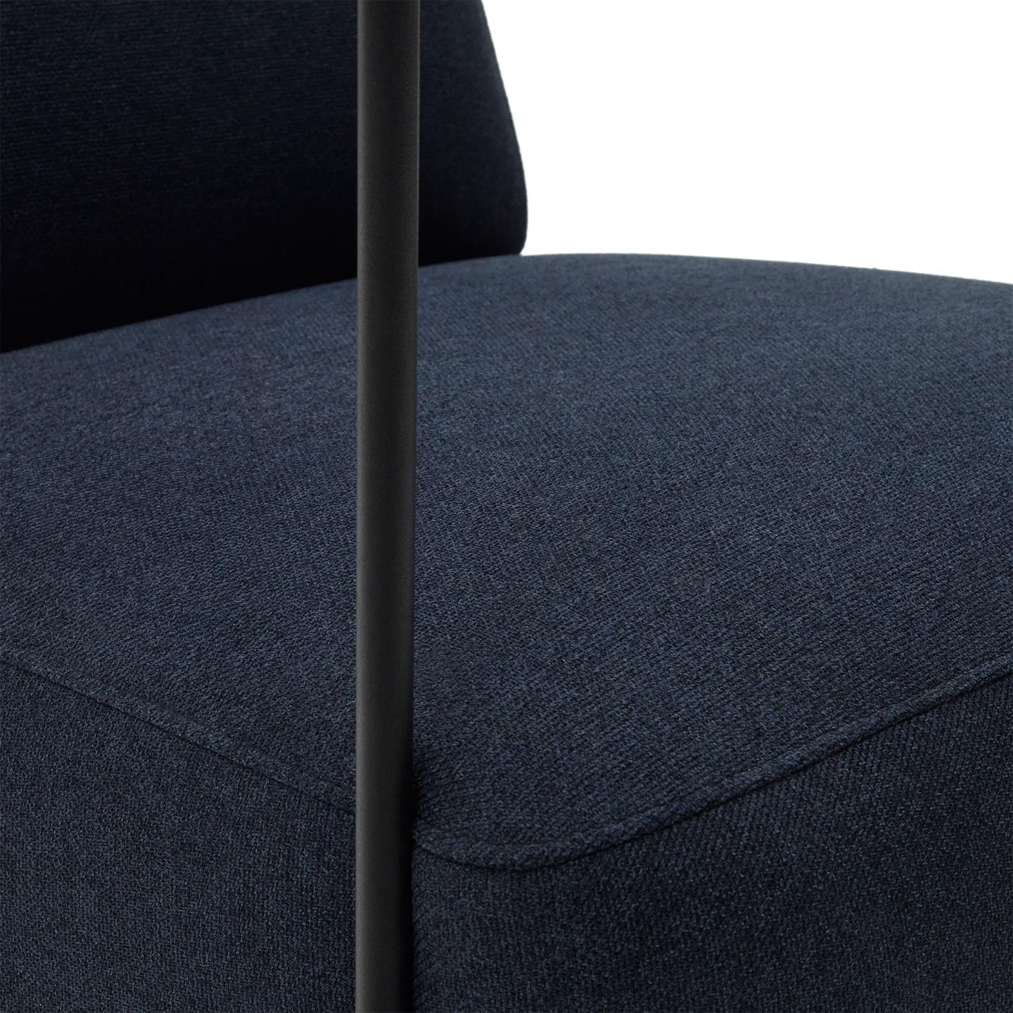 Kave Home Fauteuil 'Gamer' Stof, kleur Donkerblauw