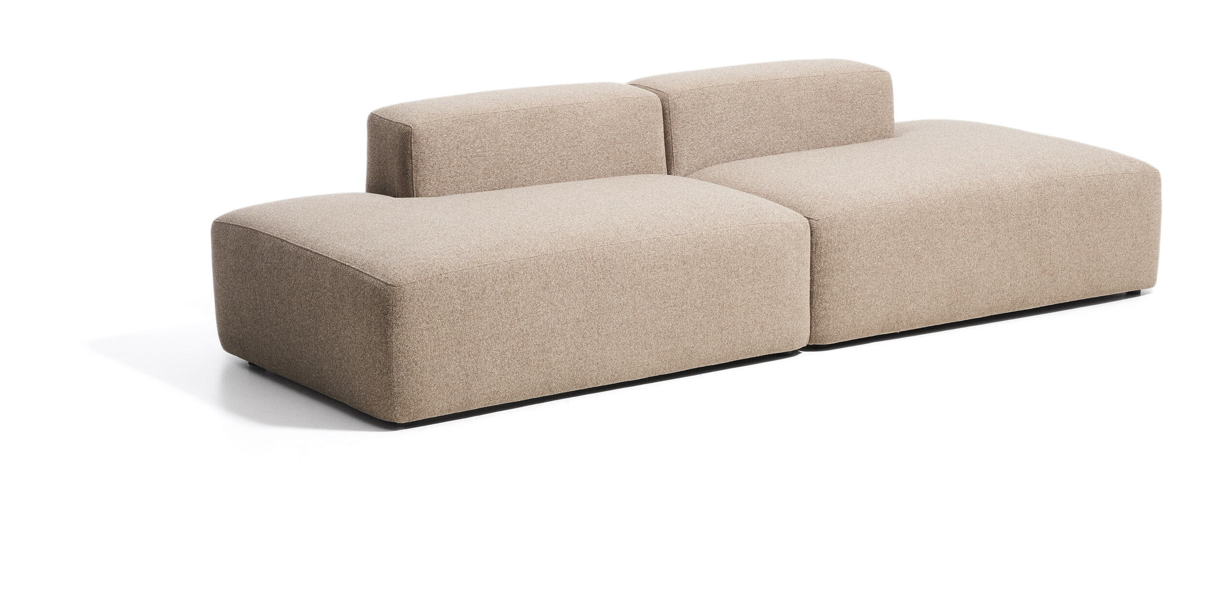 Kave Home 3-zits Bank Blok 290cm, Chenille - Bruin
