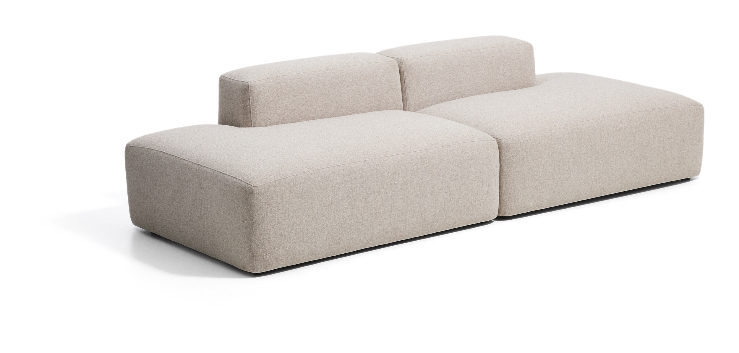 Kave Home 3-zits Bank Blok 290cm, Chenille - Beige
