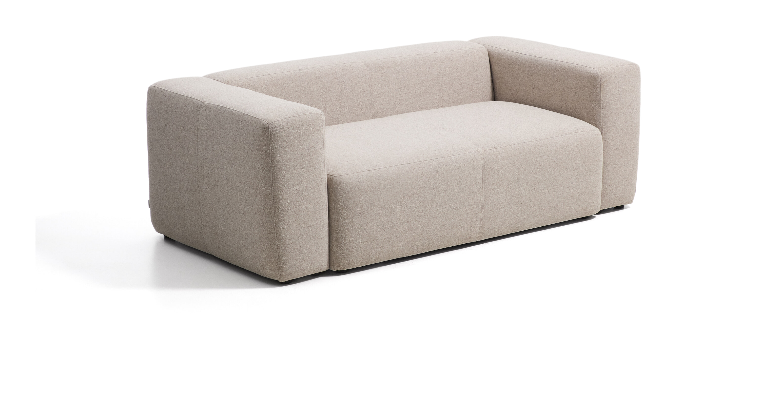 Kave Home 2-zits Bank Blok 210cm, Chenille - Beige
