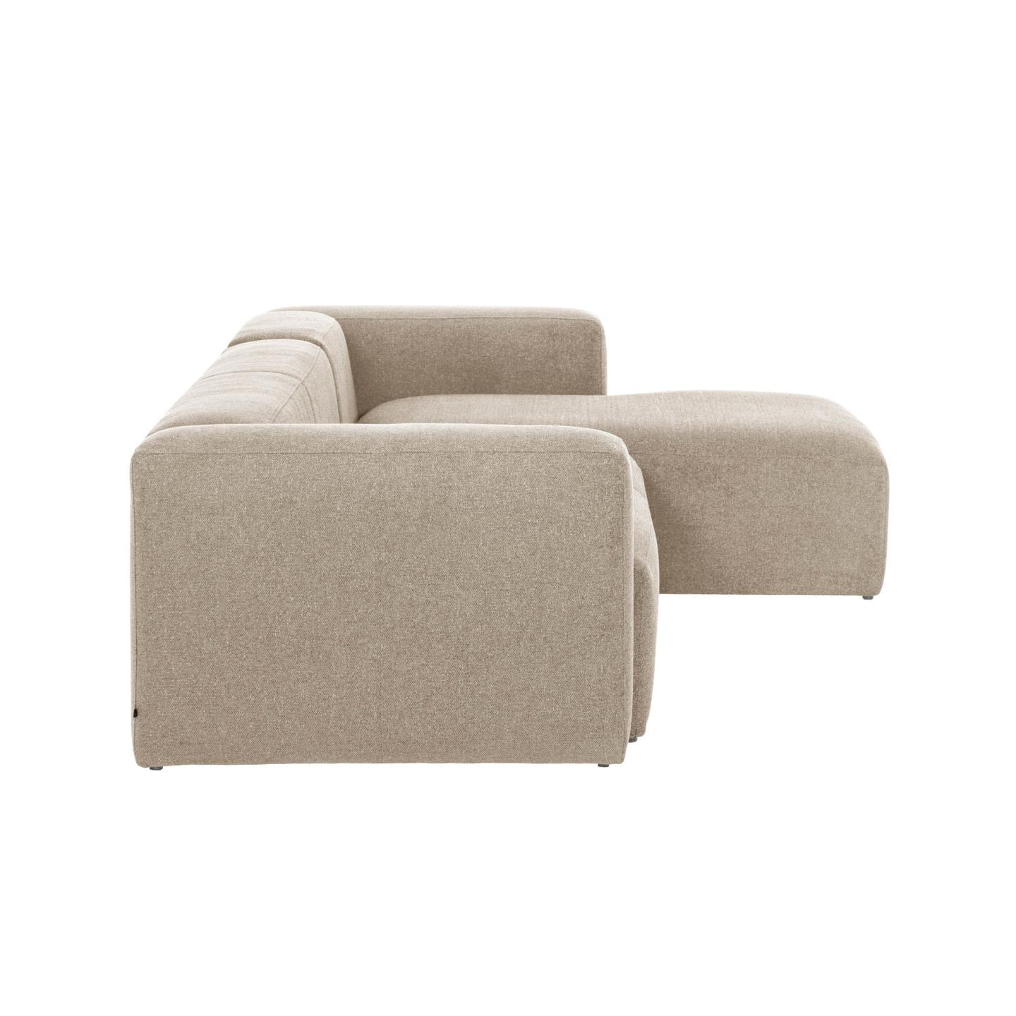 Kave Home 4-zits Loungebank 'Blok' Rechts, 330cm, kleur Beige