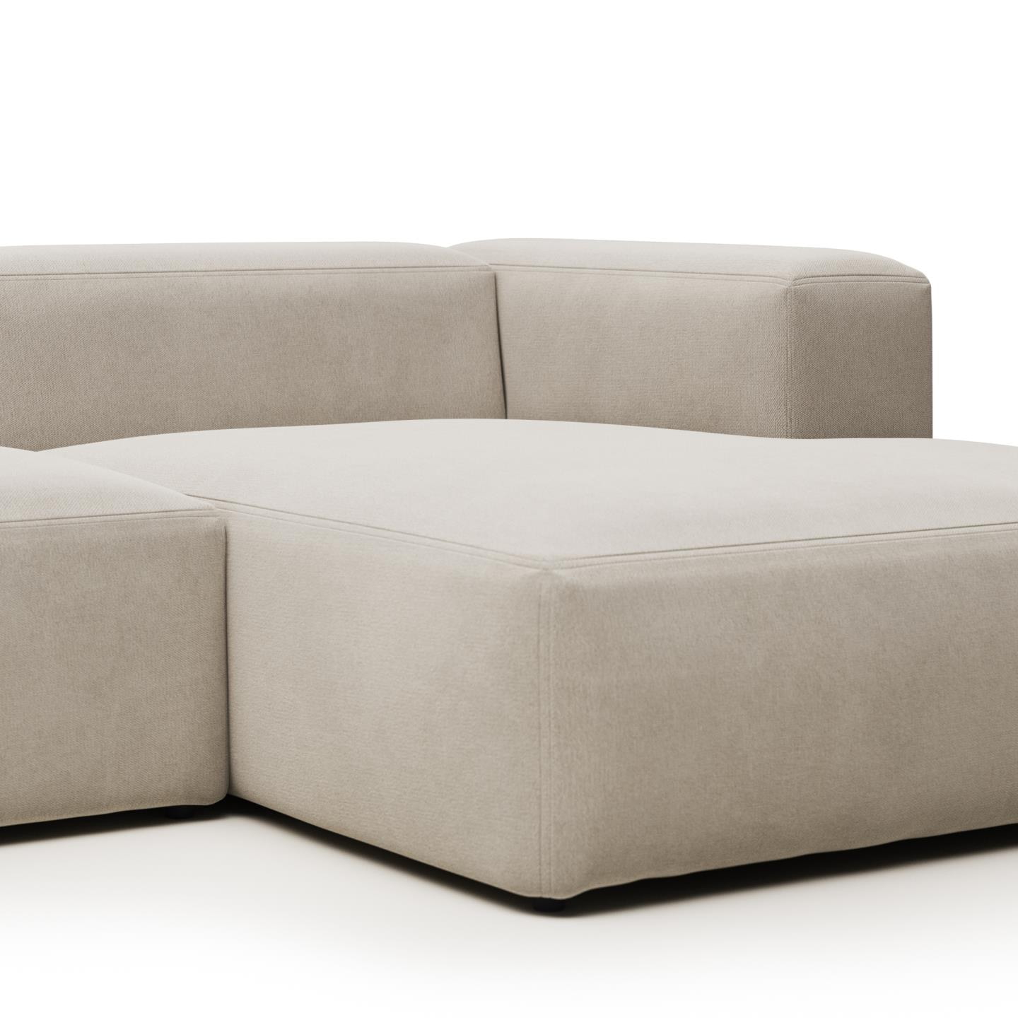 Kave Home 4-zits Loungebank 'Blok' Rechts, 330cm, kleur Beige