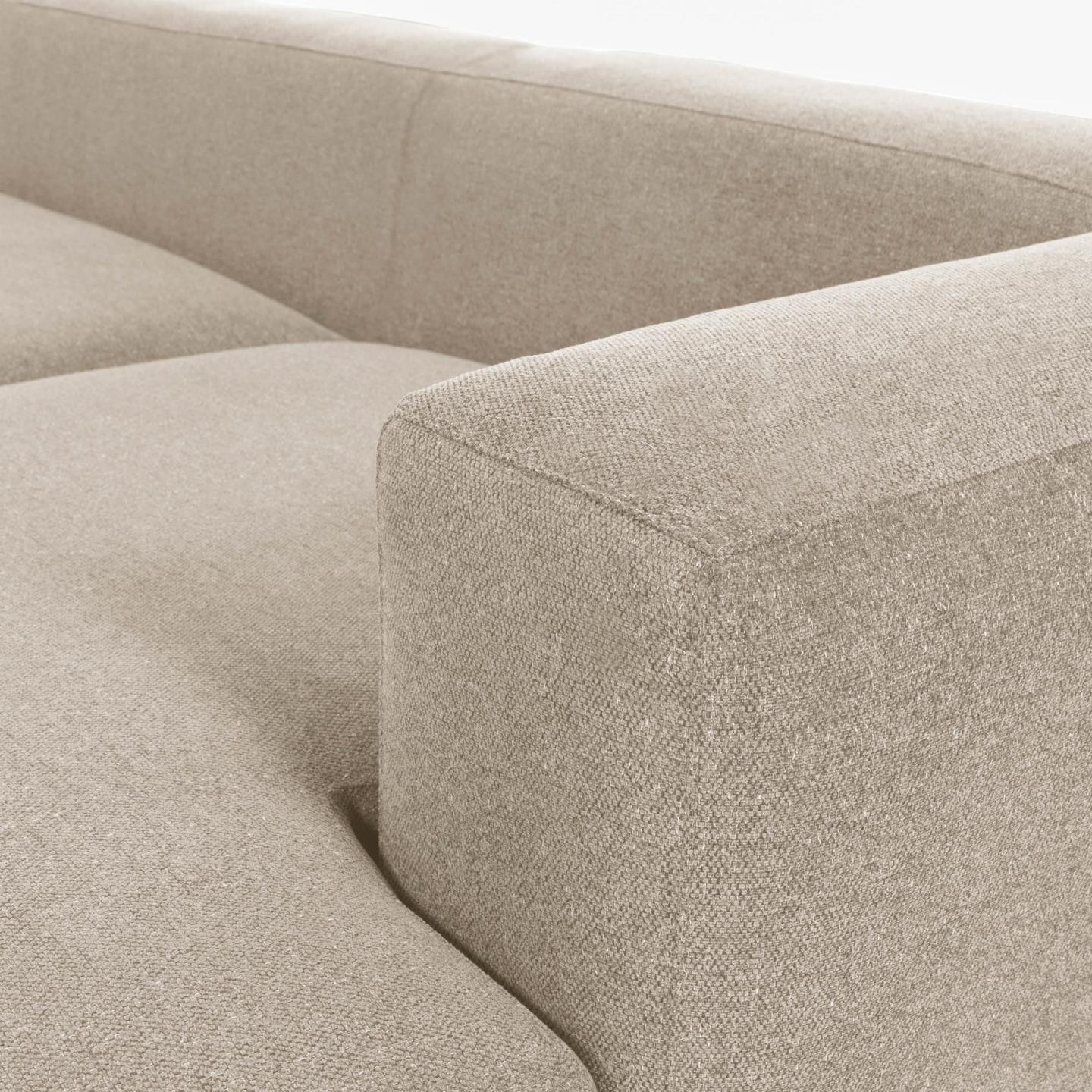 Kave Home 4-zits Loungebank 'Blok' Rechts, 330cm, kleur Beige