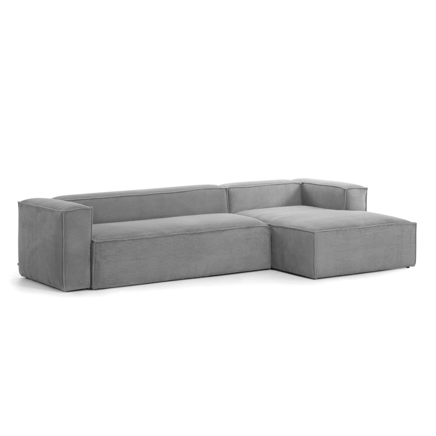 Kave Home Loungebank 'Blok' Rib, 330cm