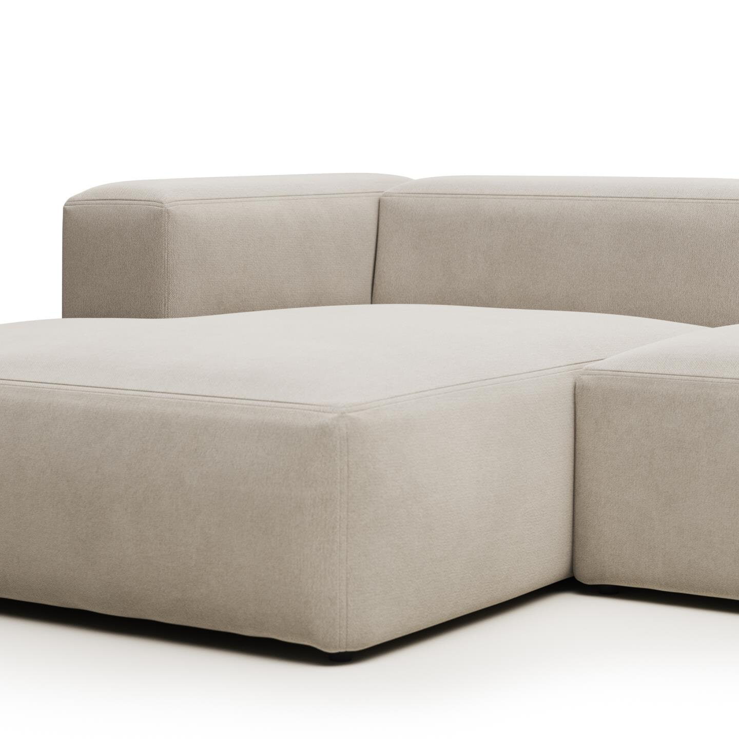 Kave Home 2-zits Bank 'Blok' Links, 240cm, kleur Beige
