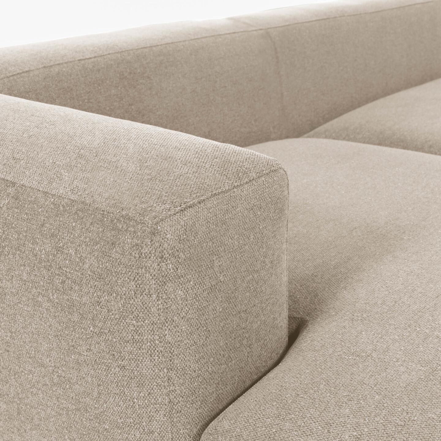 Kave Home 2-zits Bank 'Blok' Links, 240cm, kleur Beige