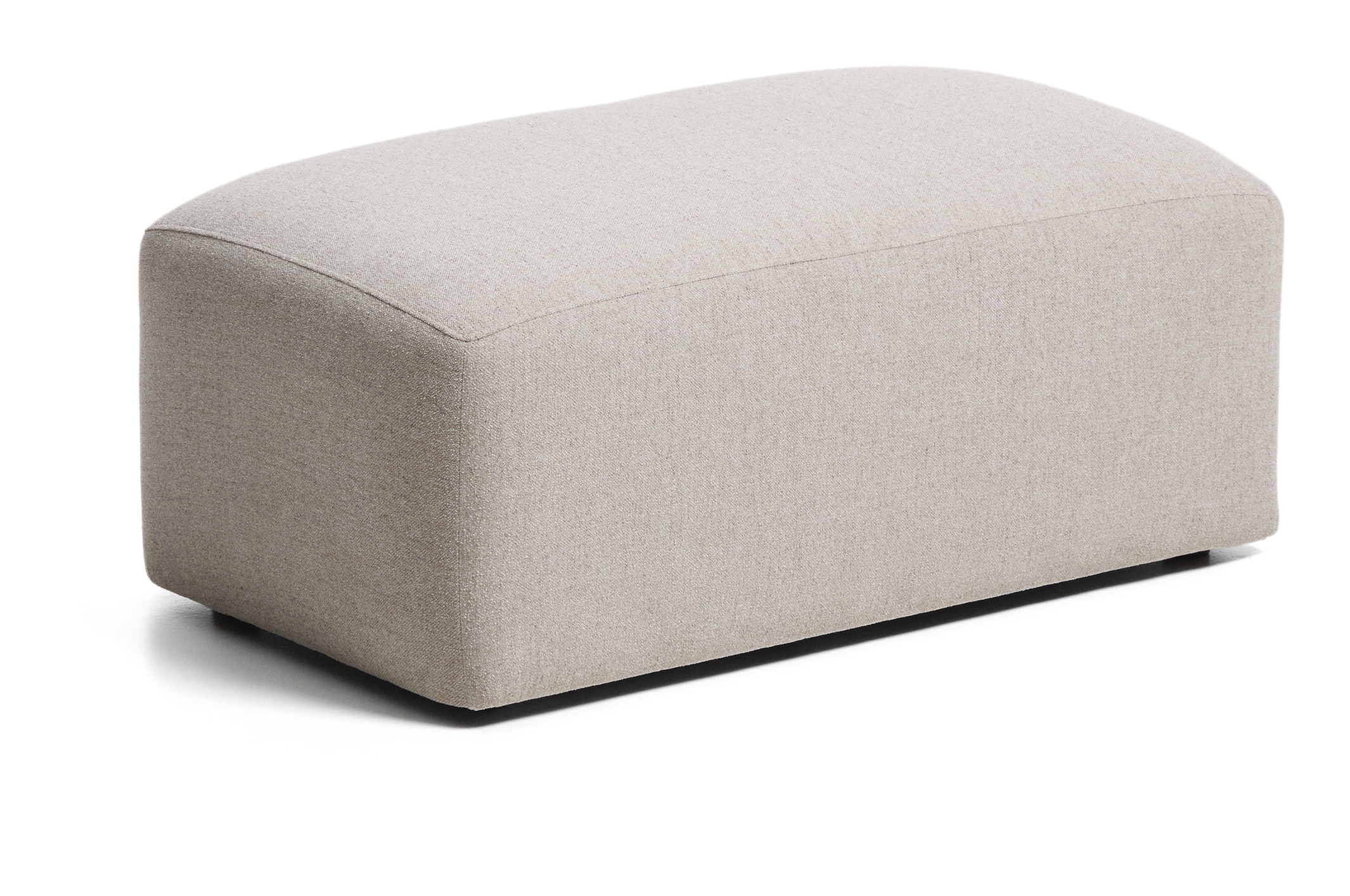 Kave Home Poef Blok Chenille, 60 x 104cm - Beige