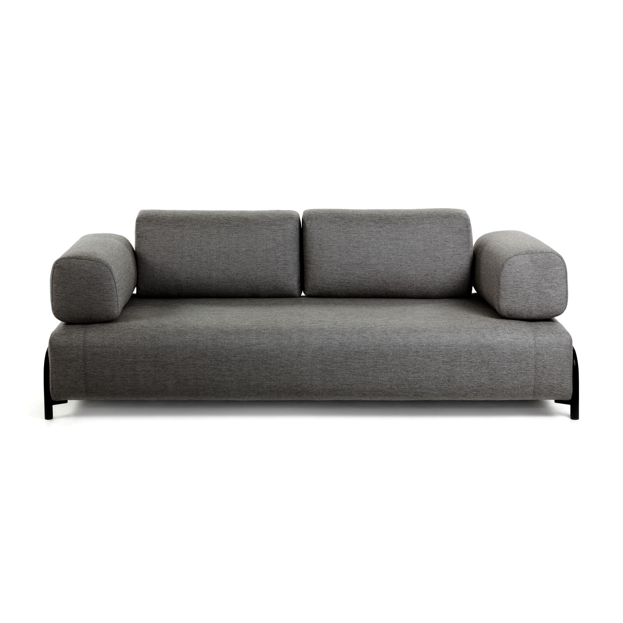 Kave Home 3-zits Bank 'Compo' kleur Donkergrijs