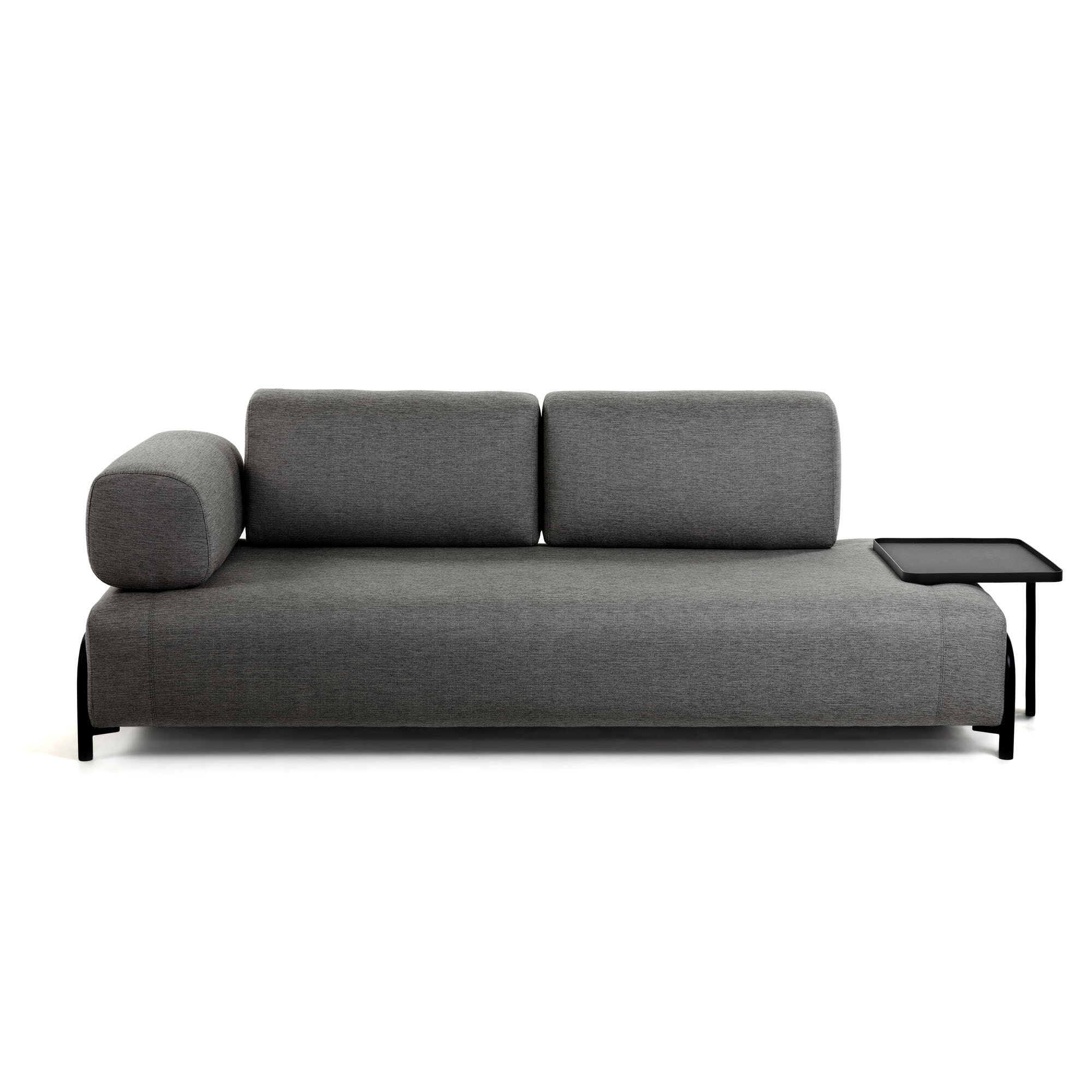 Kave Home 3-zits Bank 'Compo' kleur Donkergrijs