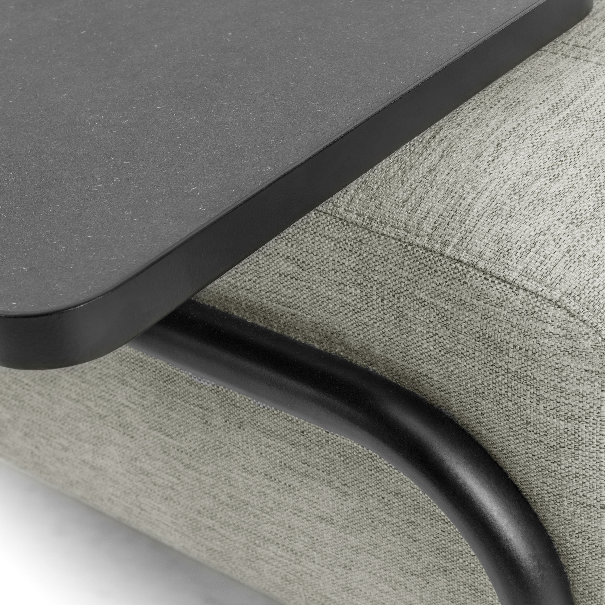 Kave Home 3-zits Bank 'Compo' Met Bijzettafel, kleur Beige
