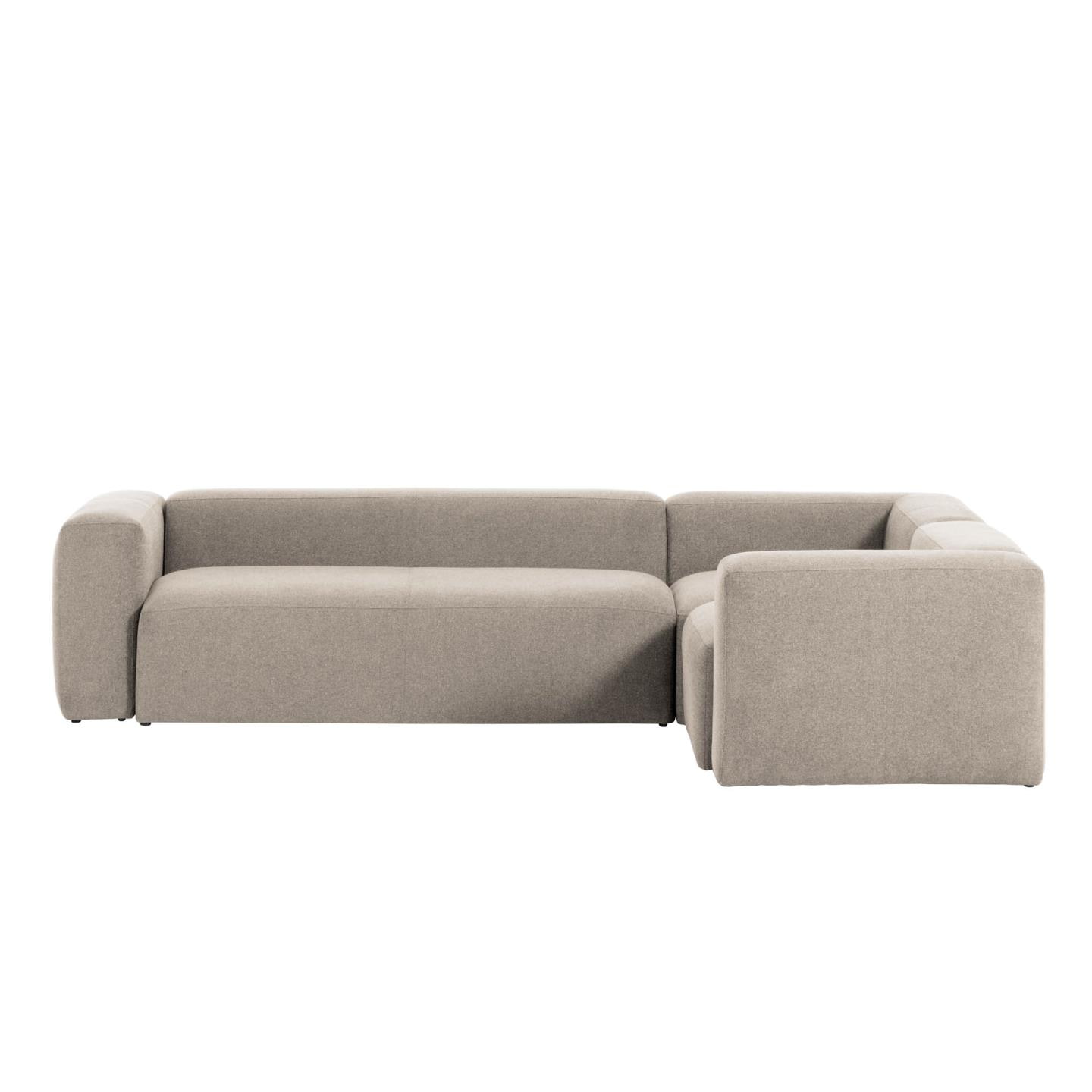 Kave Home 4-zits Hoekbank 'Blok', kleur Beige