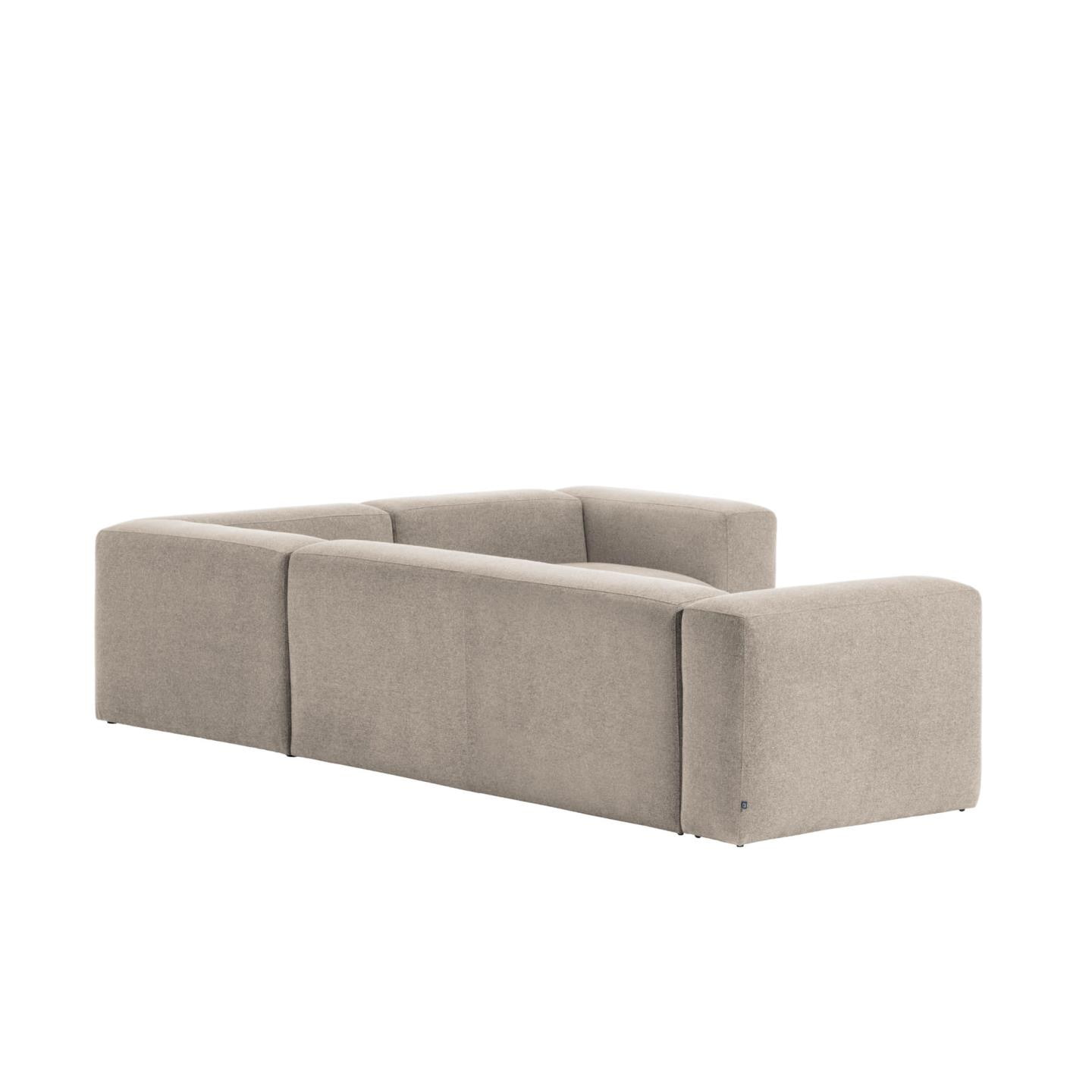 Kave Home 4-zits Hoekbank 'Blok', kleur Beige