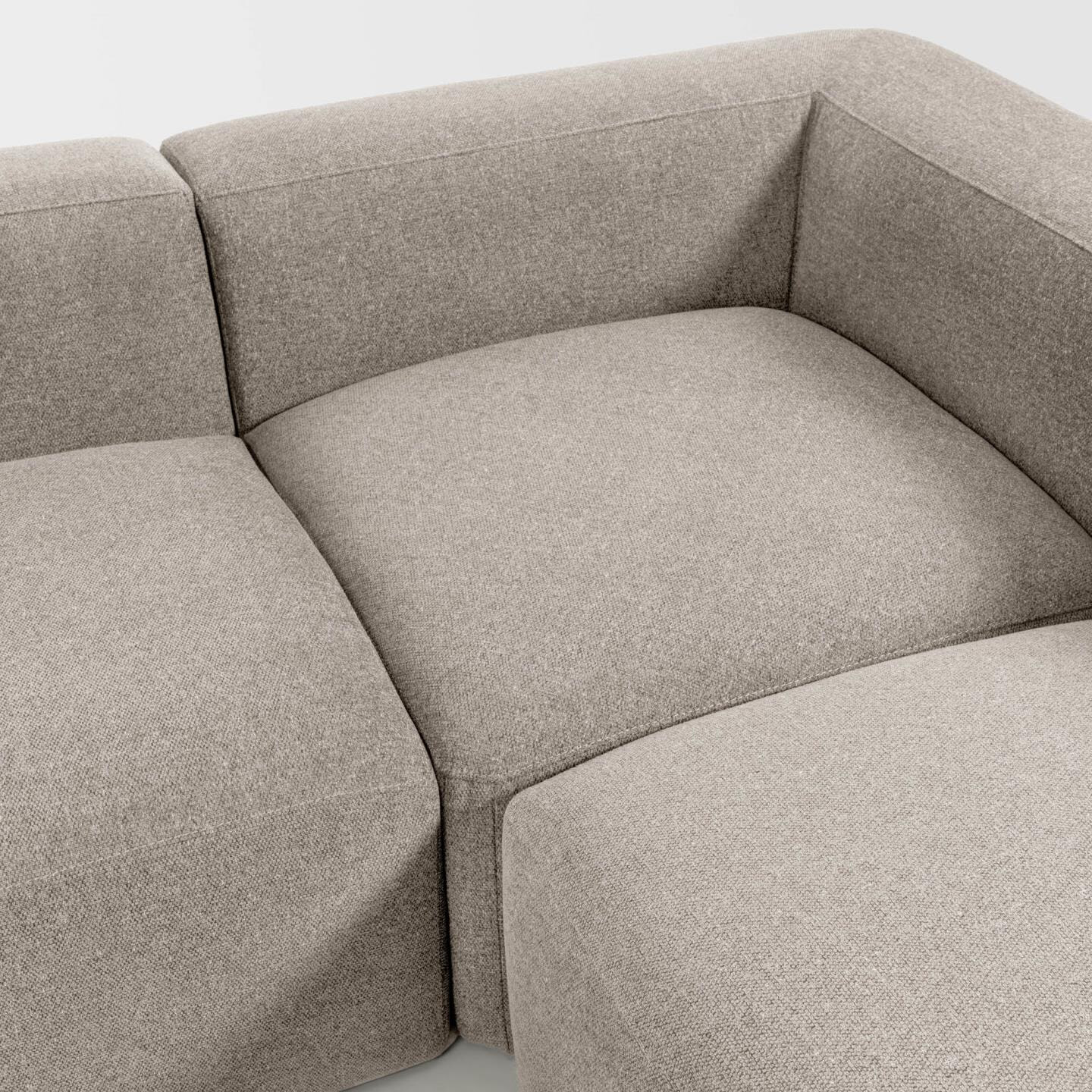 Kave Home 5-zits Hoekbank 'Blok', kleur Beige