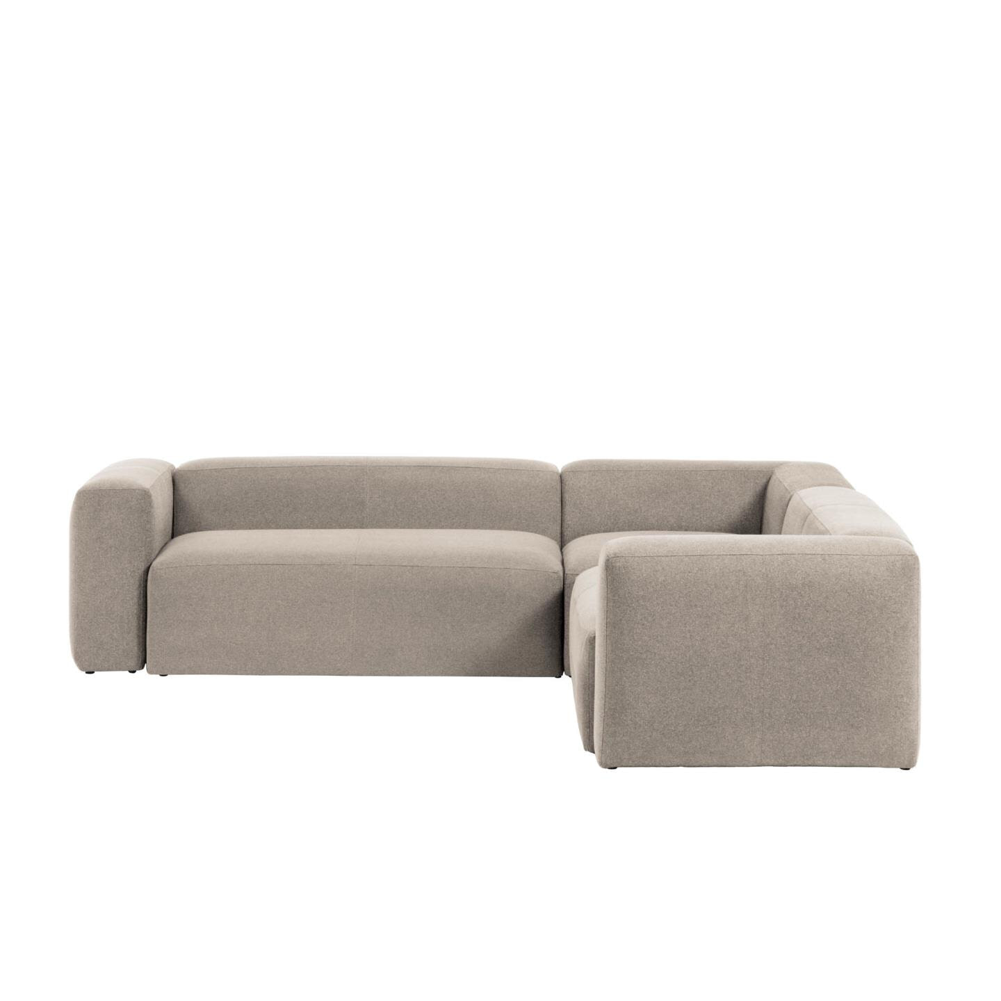 Kave Home 4-zits Hoekbank 'Blok' 290cm, kleur Beige