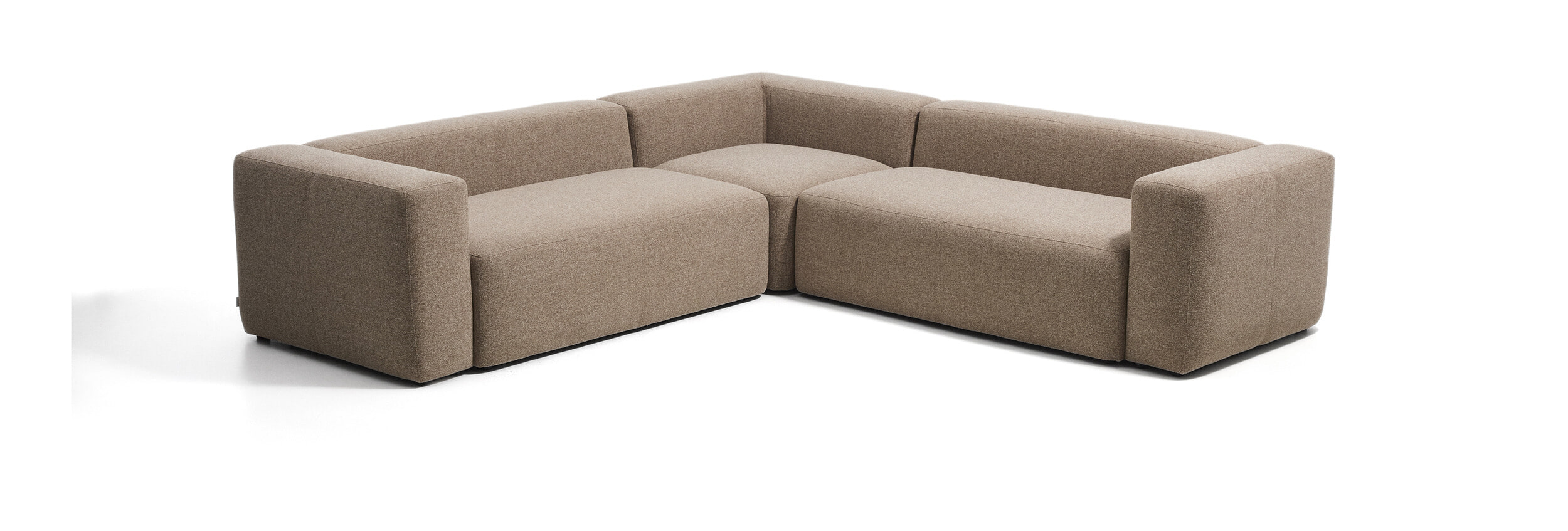 Kave Home 4-zits Hoekbank Blok 290cm, Chenille - Taupe