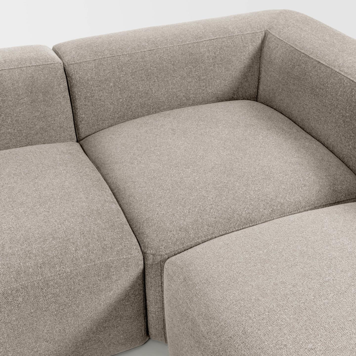 Kave Home 3-zits Hoekbank 'Blok' kleur Beige