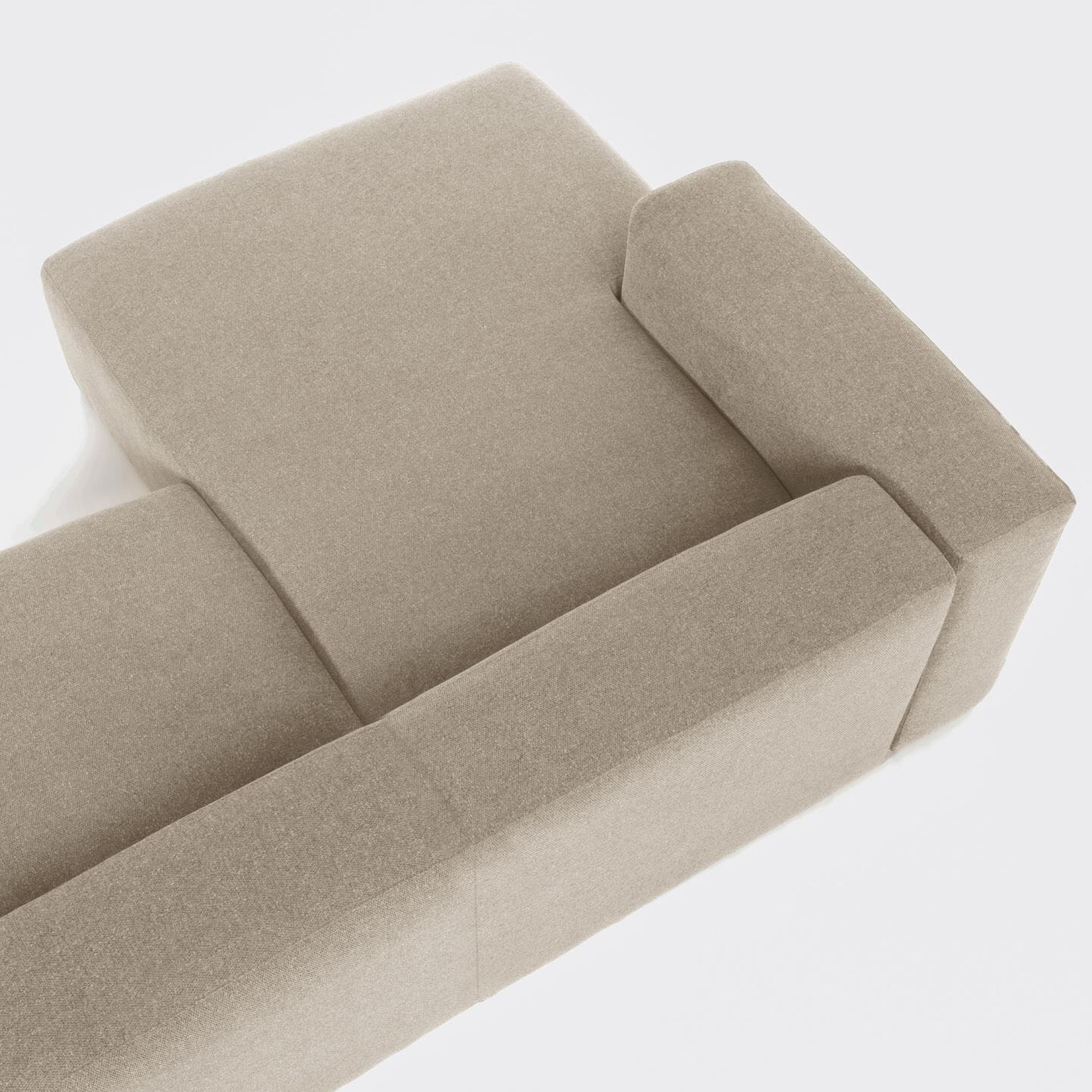 Kave Home Loungebank 'Blok' Links 300cm, kleur Beige