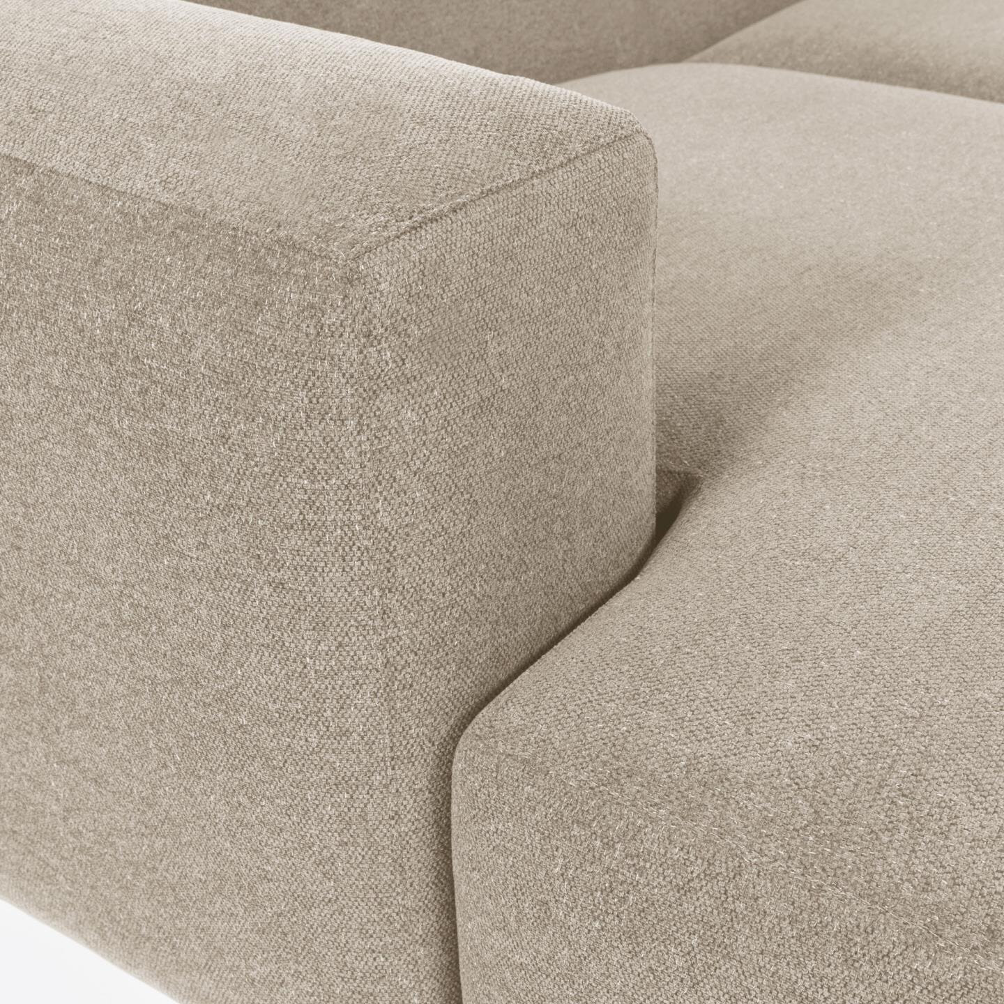 Kave Home Loungebank 'Blok' Links 300cm, kleur Beige