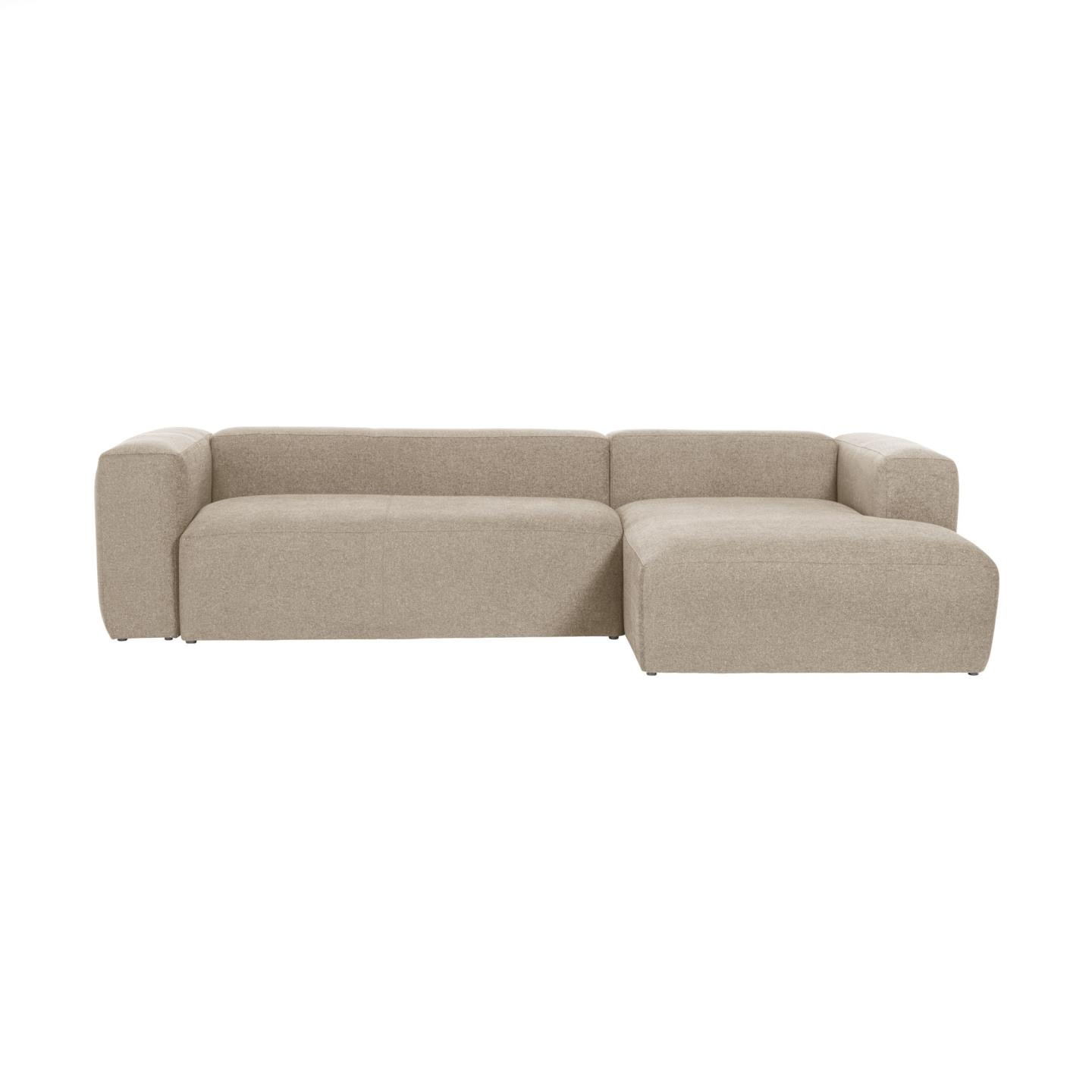 Kave Home Loungebank 'Blok' Rechts 300cm, kleur Beige