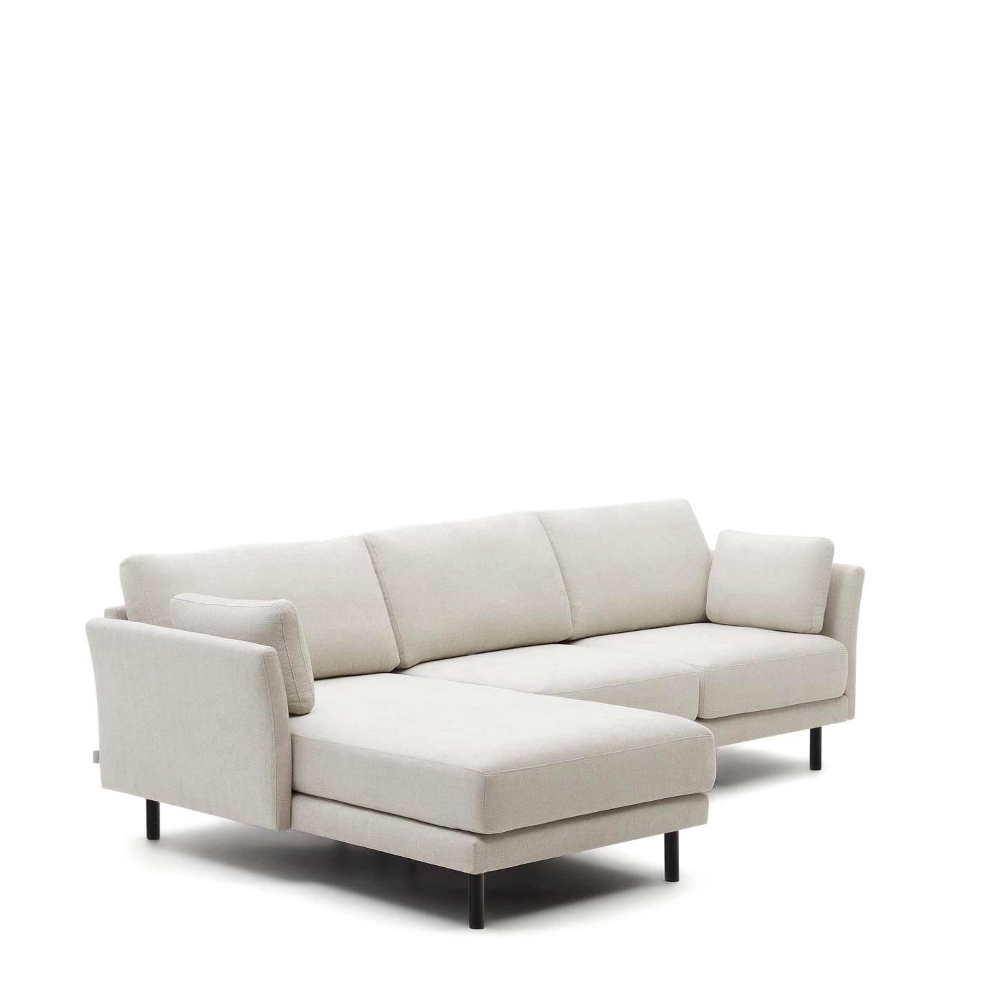 Kave Home Loungebank 'Gilma' Links/Rechts, Chenille, kleur Beige