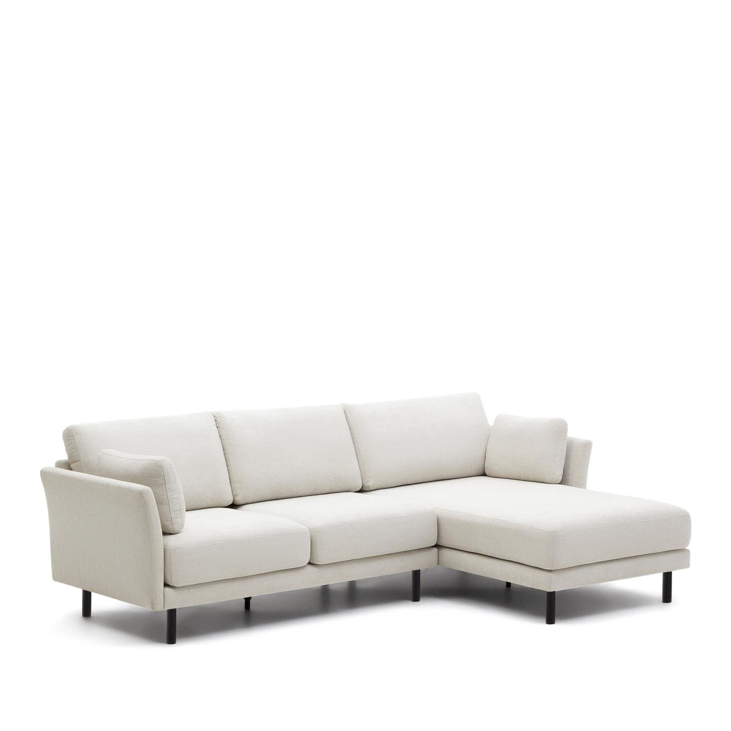 Kave Home Loungebank 'Gilma' Links/Rechts, Chenille, kleur Beige