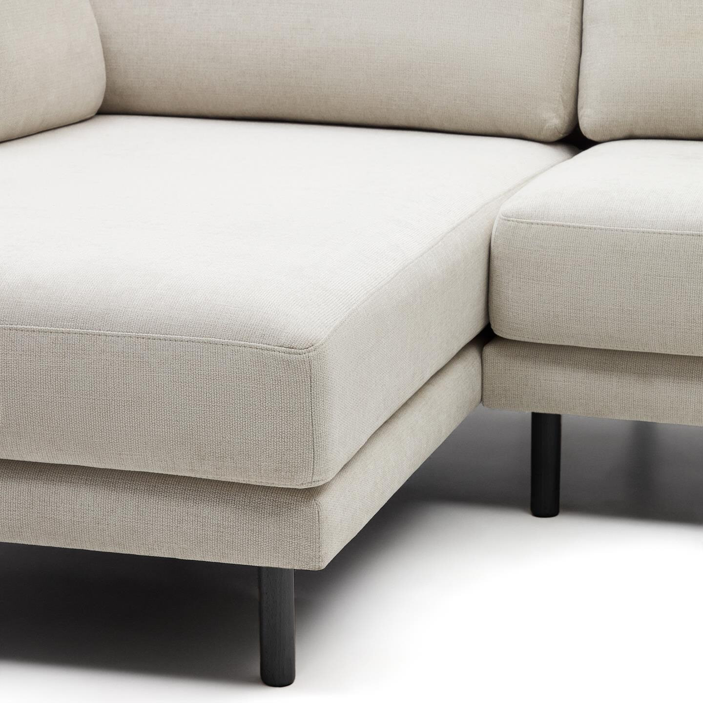 Kave Home Loungebank 'Gilma' Links/Rechts, Chenille, kleur Beige