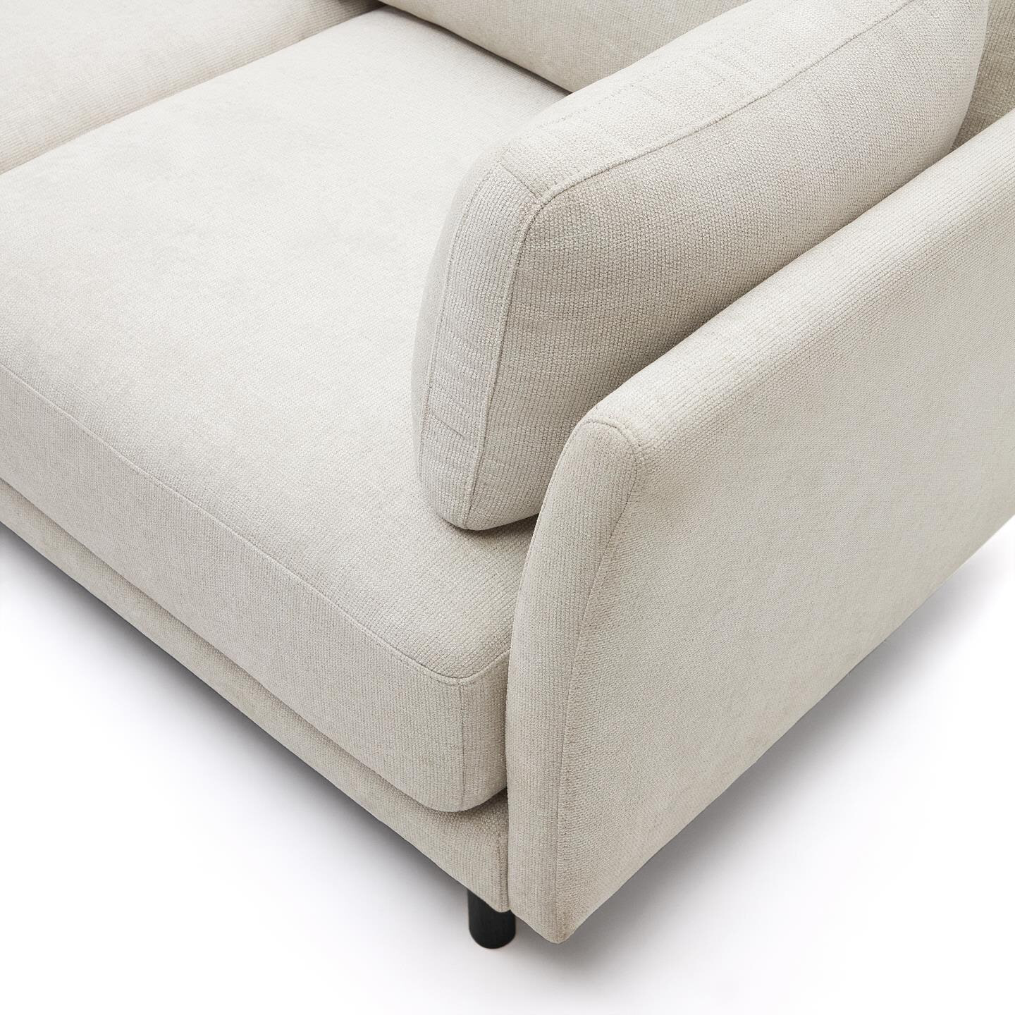 Kave Home Loungebank 'Gilma' Links/Rechts, Chenille, kleur Beige