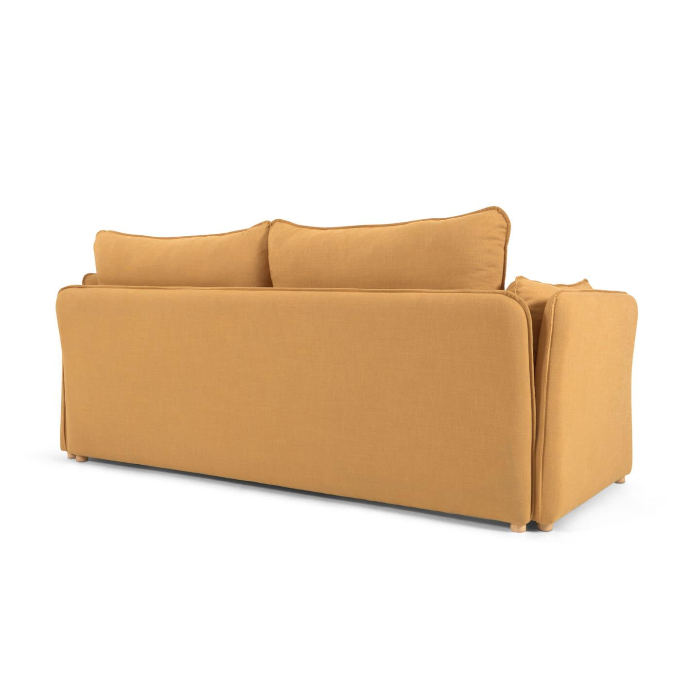 Kave Home Slaapbank 'Tanit' kleur Mosterdgeel