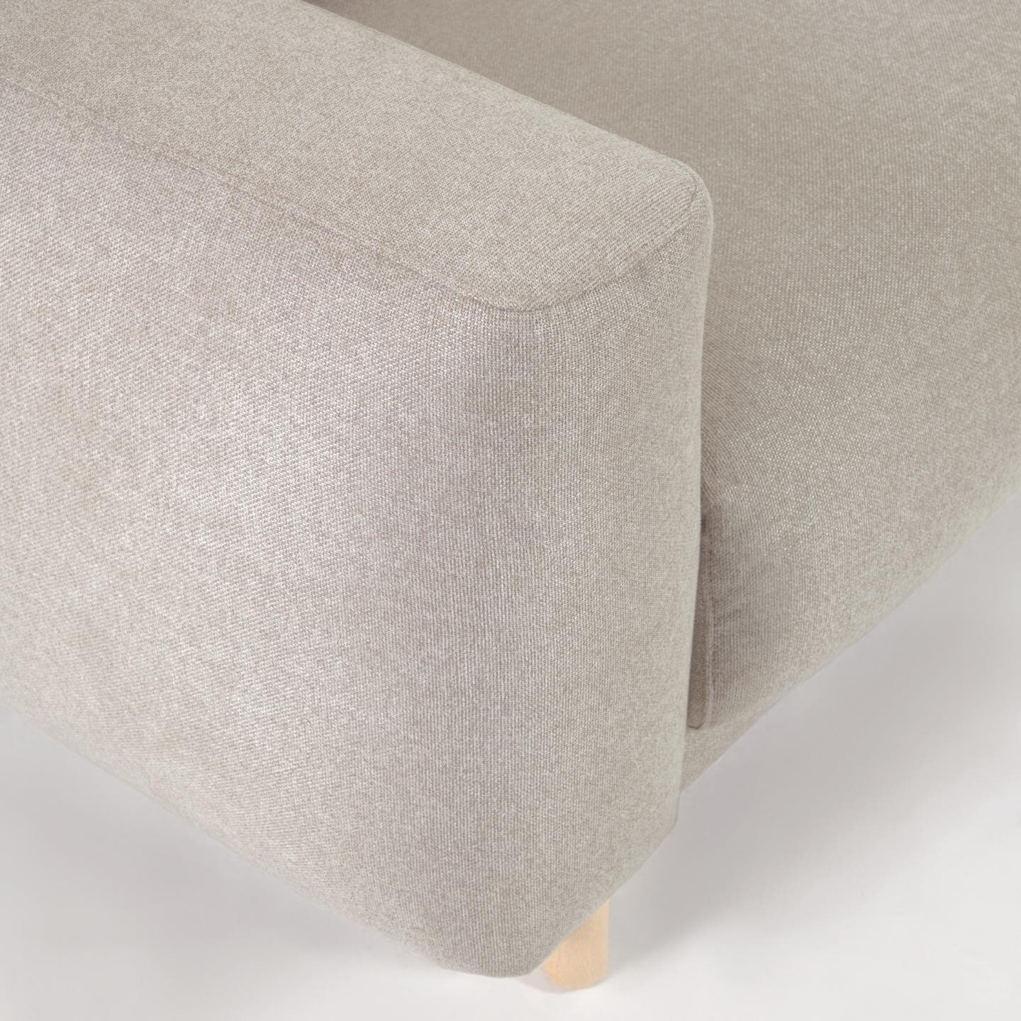 Kave Home 3-zits Bank 'Singa' Chenille, kleur Beige