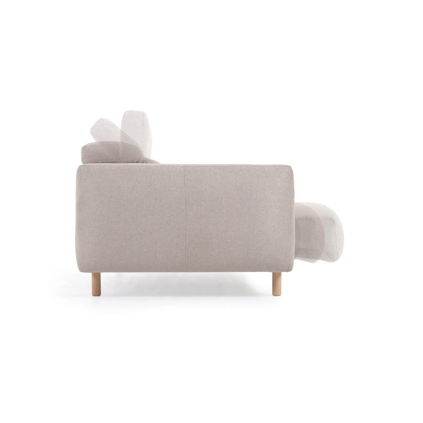 Kave Home 3-zits Bank 'Singa' Chenille, kleur Beige