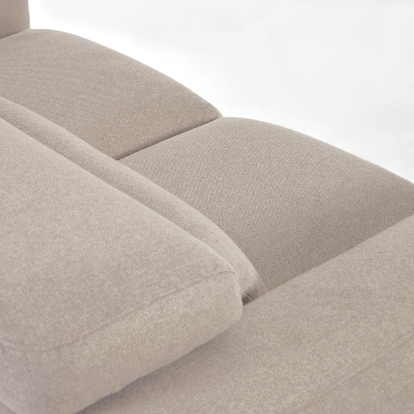 Kave Home 3-zits Bank 'Singa' Chenille, kleur Beige