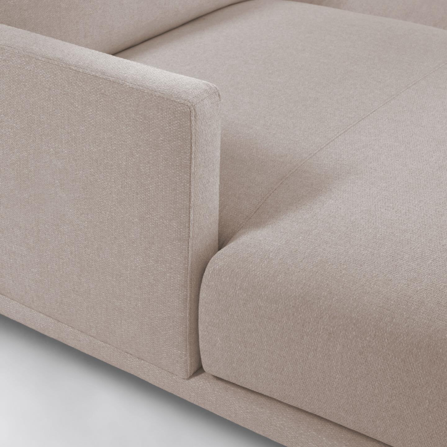 Kave Home 3-zits Loungebank 'Galene' Links, kleur Beige
