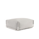 Kave Home Modulaire Outdoor Bank 'Square' Poef, kleur Lichtgrijs